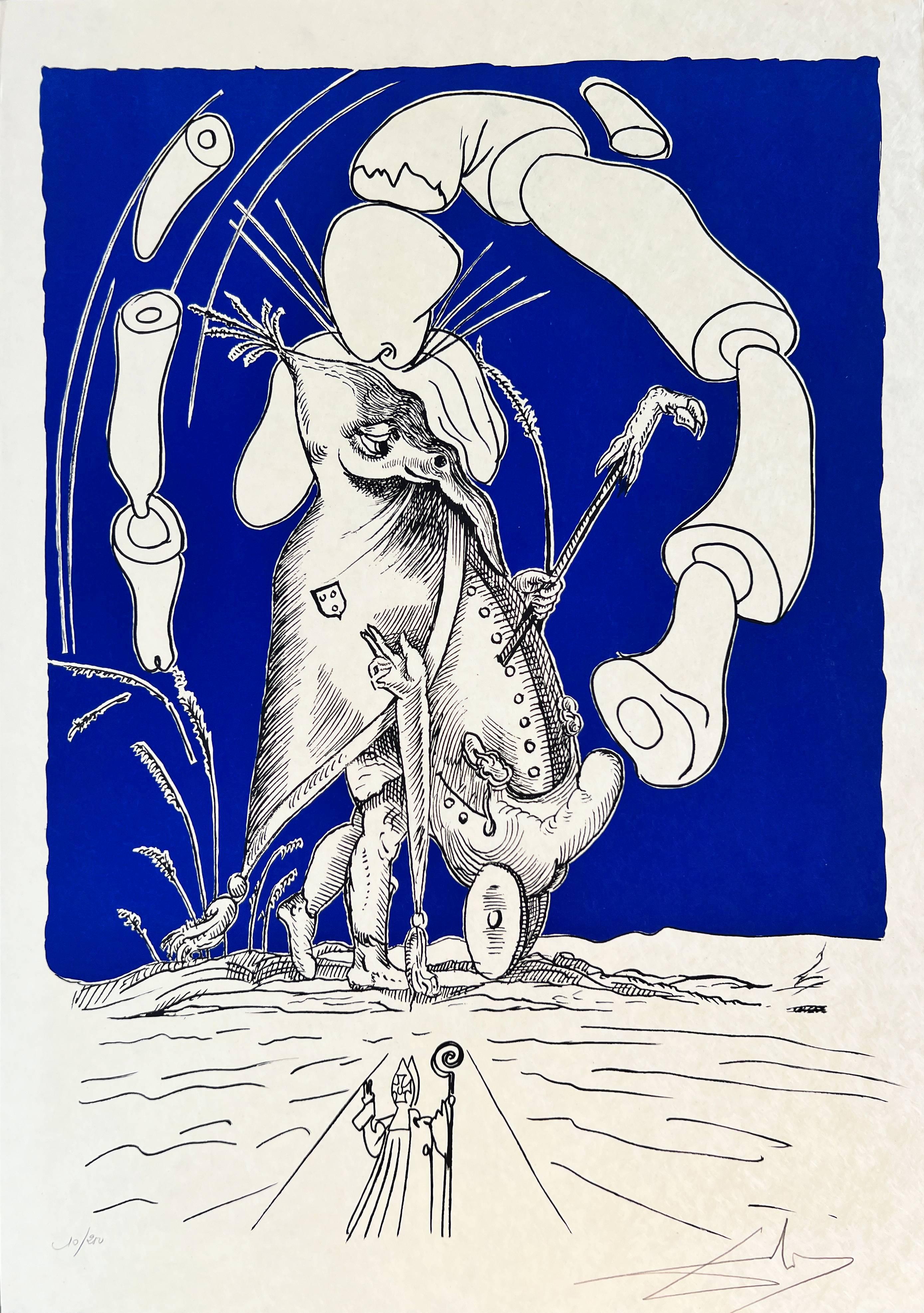 Les Songes Drôlatiques de Pantagruel, lithographie originale, 1973, signée