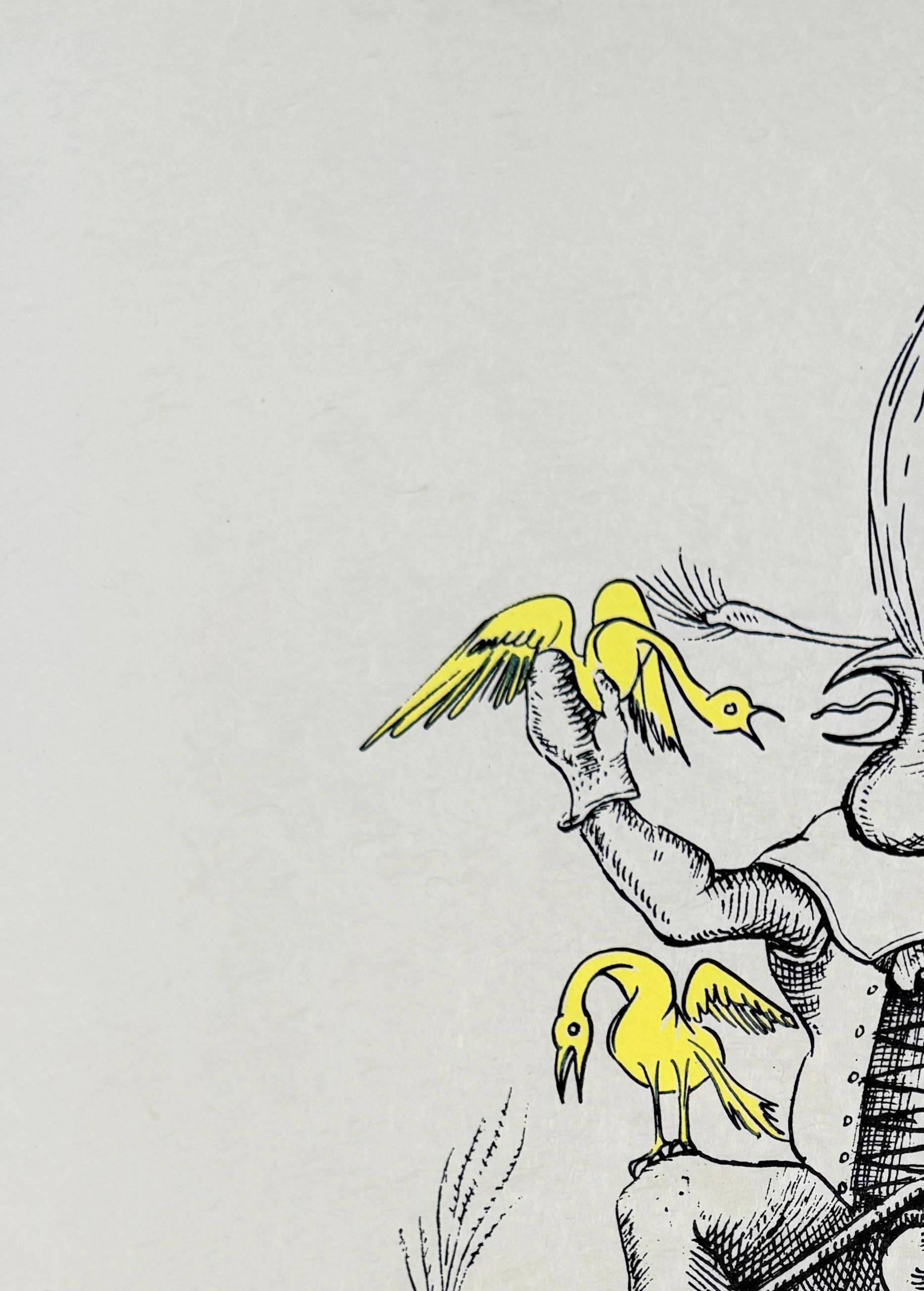 Les Songes Drôlatiques de Pantagruel, Planche XX - Surréalisme Print par Salvador Dalí