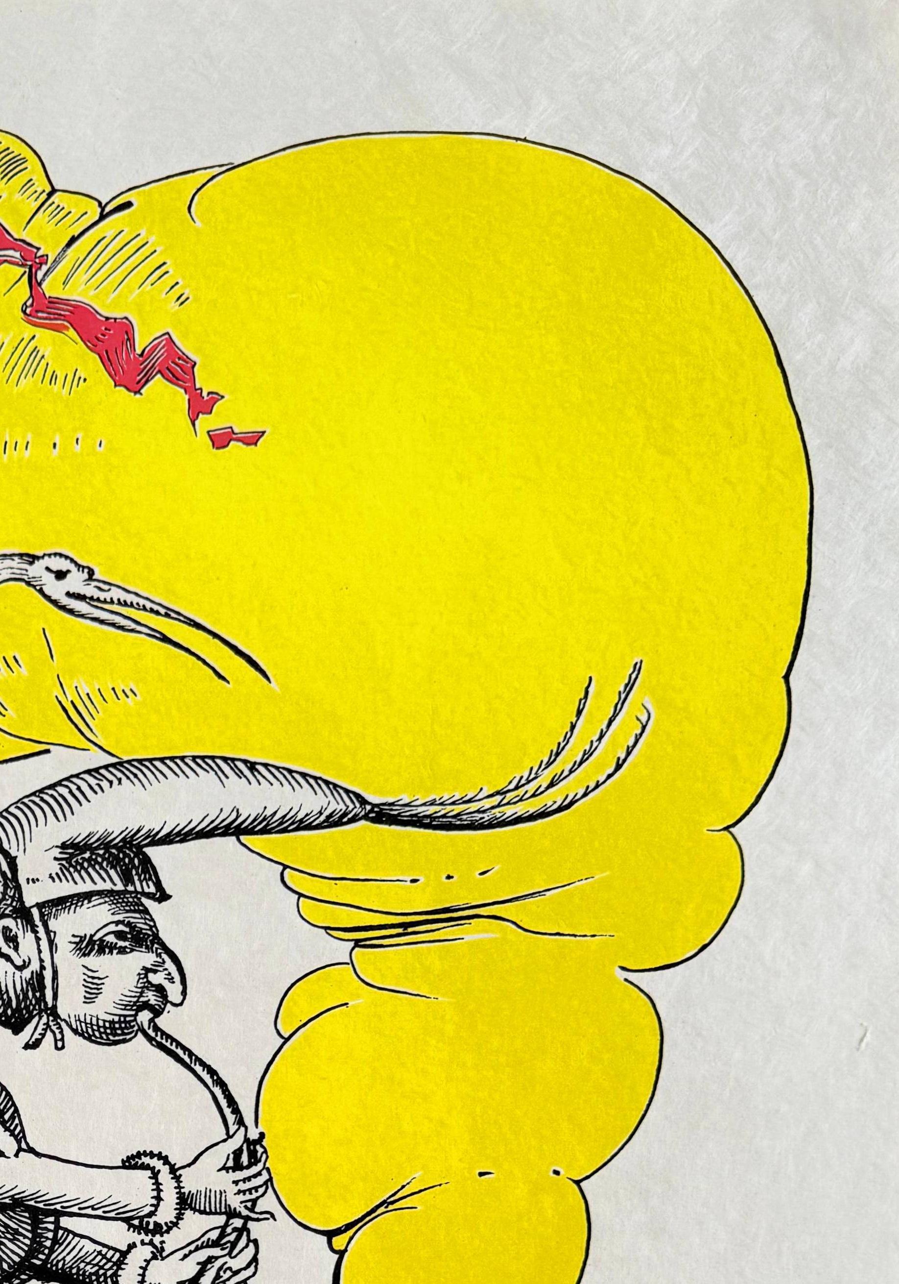 Salvador Dalí (1904-1989) - Las Canciones Drôlatiques de Pantagruel, Plancha XXII

Litografía de 1973.

Edición 6/250 en papel Japón.

Dimensiones de la obra: 76 x 56 cm

Editorial: Carpentier.

Impreso por Atelier Grapholith.

La obra está en