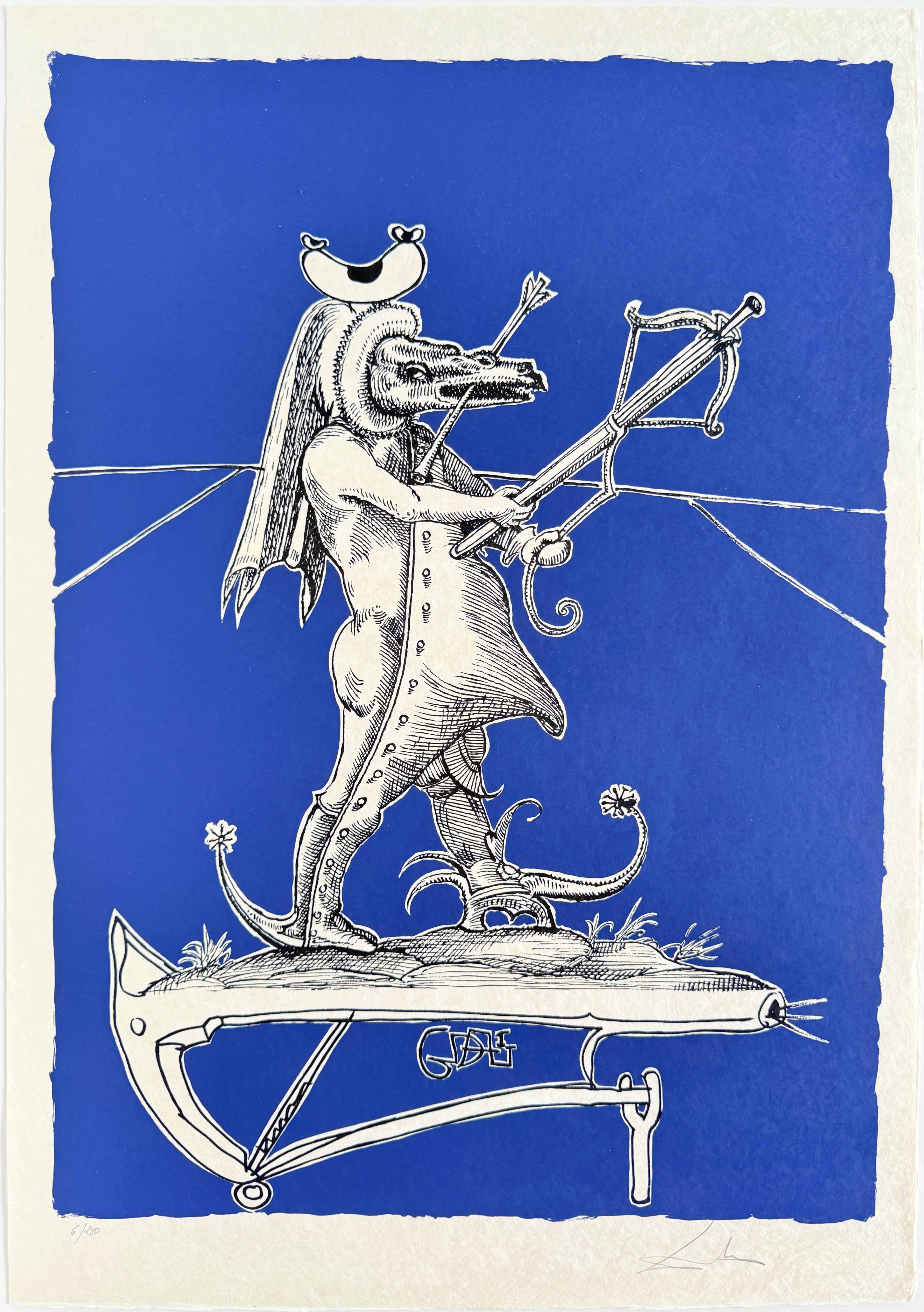 Les Songes Drôlatiques de Pantagruel, Planche XXIII - Print de Salvador Dalí