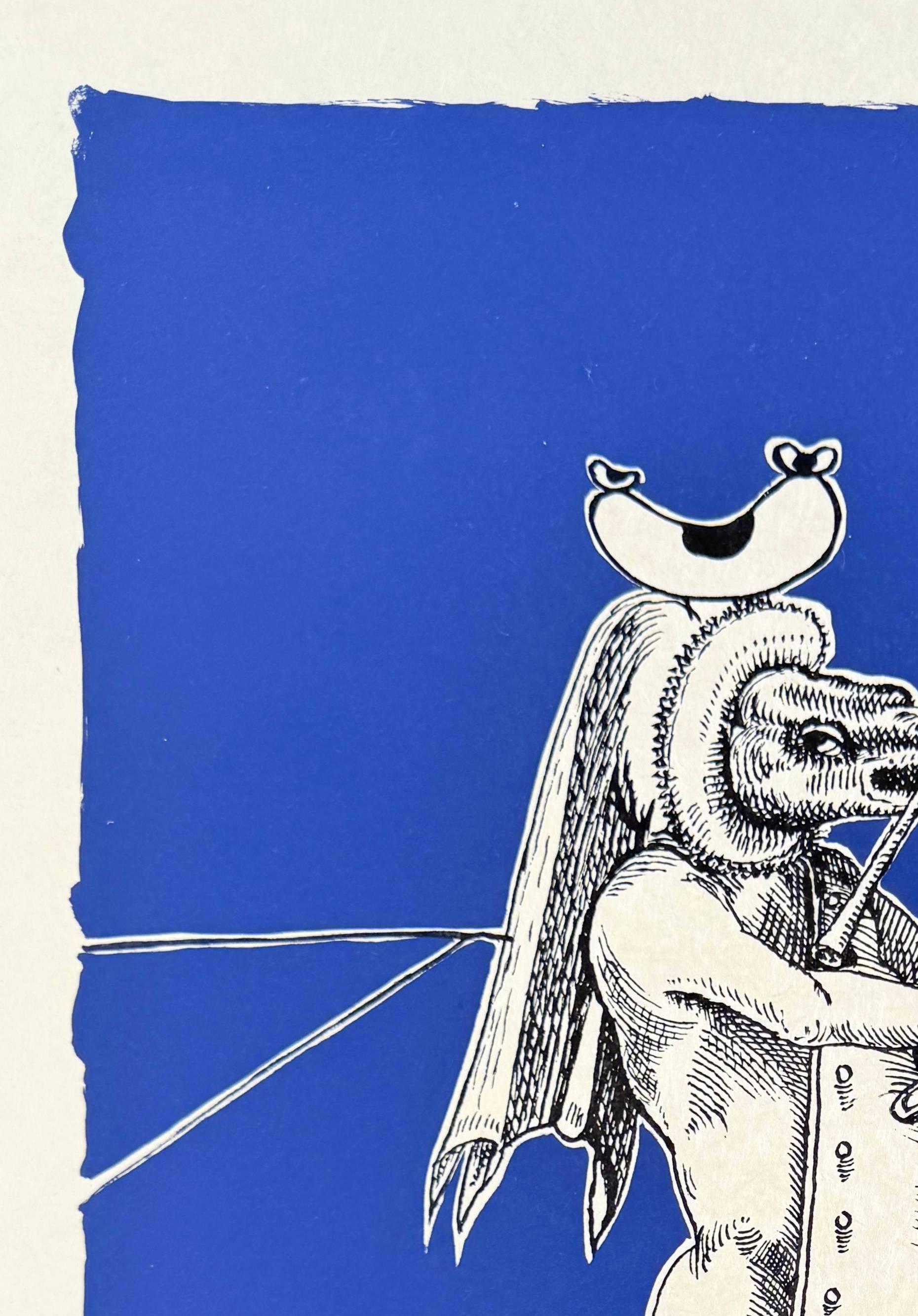 Les Songes Drôlatiques de Pantagruel, Planche XXIII - Surréalisme Print par Salvador Dalí