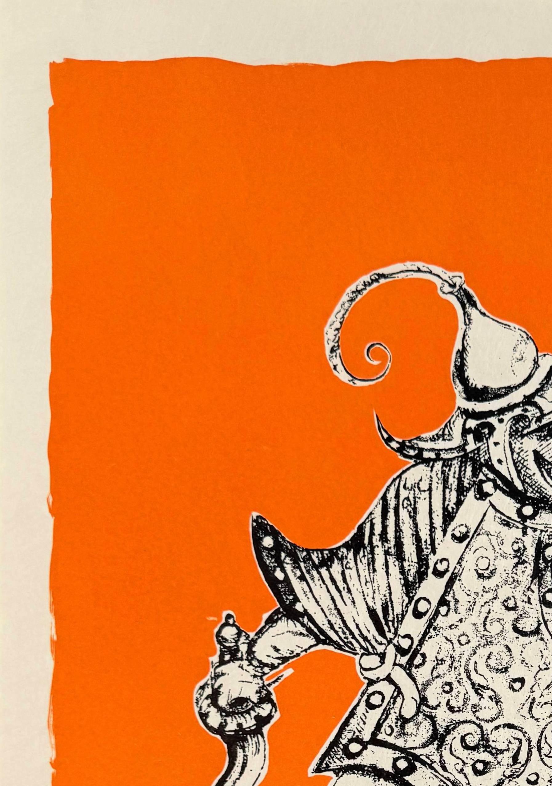 Les Songes Drôlatiques de Pantagruel, Planche XXIV - Surréalisme Print par Salvador Dalí