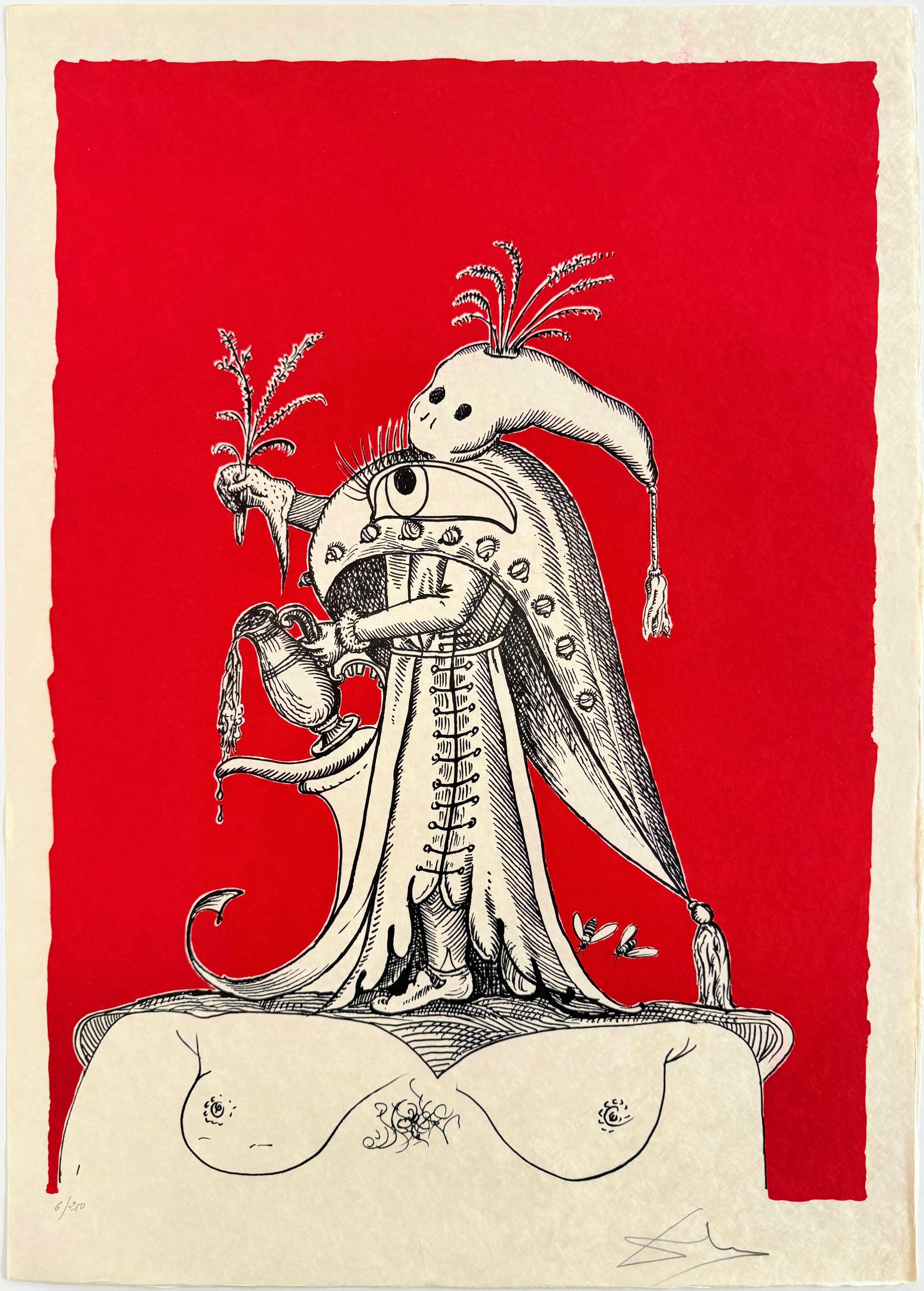 I canti drastici di Pantagruel, piano XXV - Print di Salvador Dalí