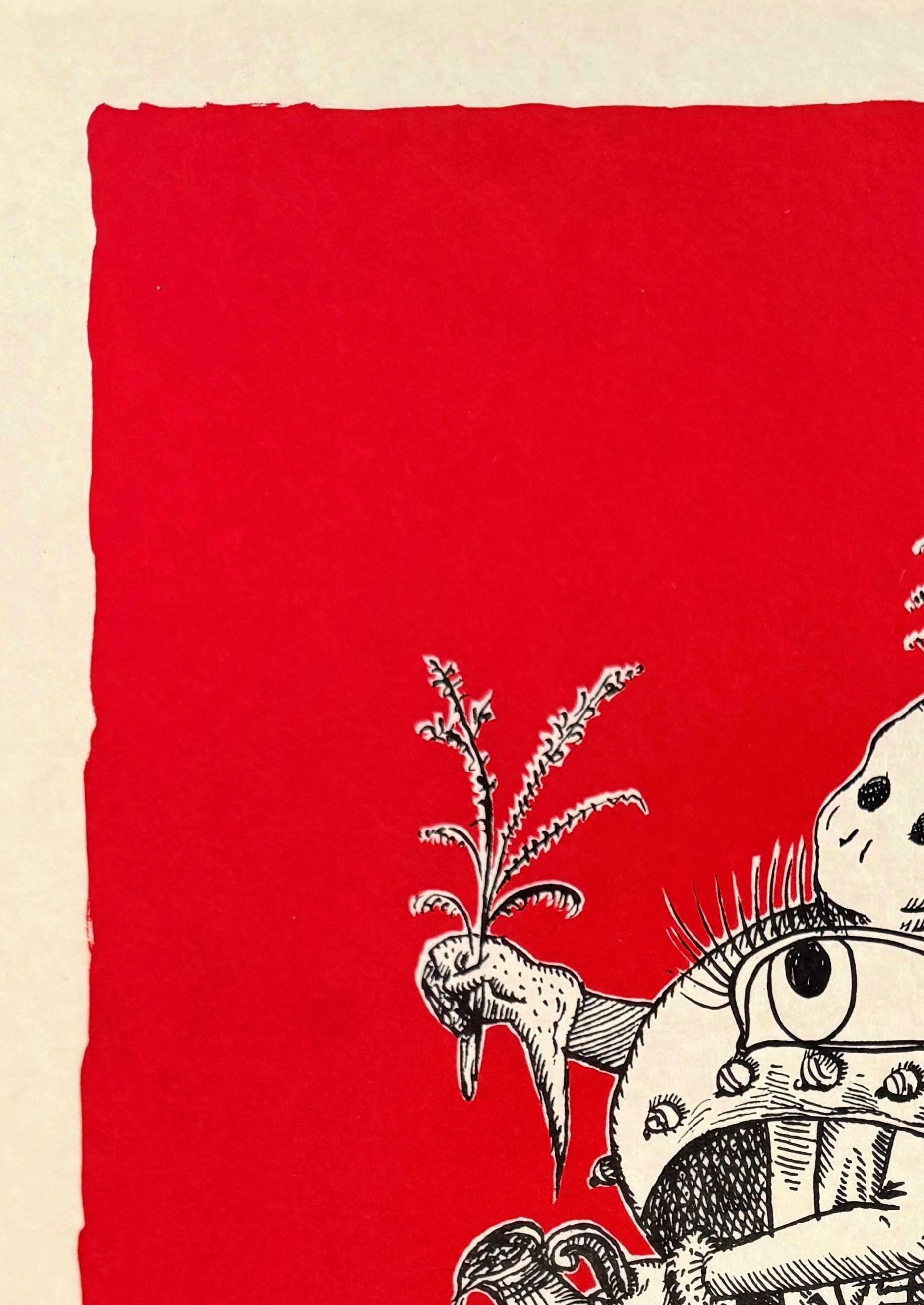 I canti drastici di Pantagruel, piano XXV - Print Surrealismo di Salvador Dalí