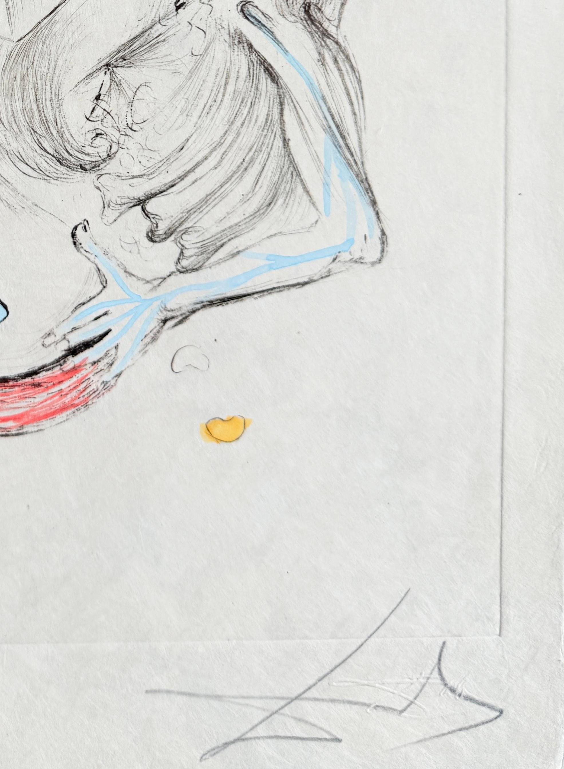 Salvador Dali (1904-1989) - Les Tiroirs

Etching from 1967.

Th edition of 122/145 on Japan paper.
Enhanced with watercolor..

Dimensions of work: 38 x 28.5 cm

Publisher: Graphik Europa Anstalt.

Reference: Michler/Löpsinger 190g.

The work is in