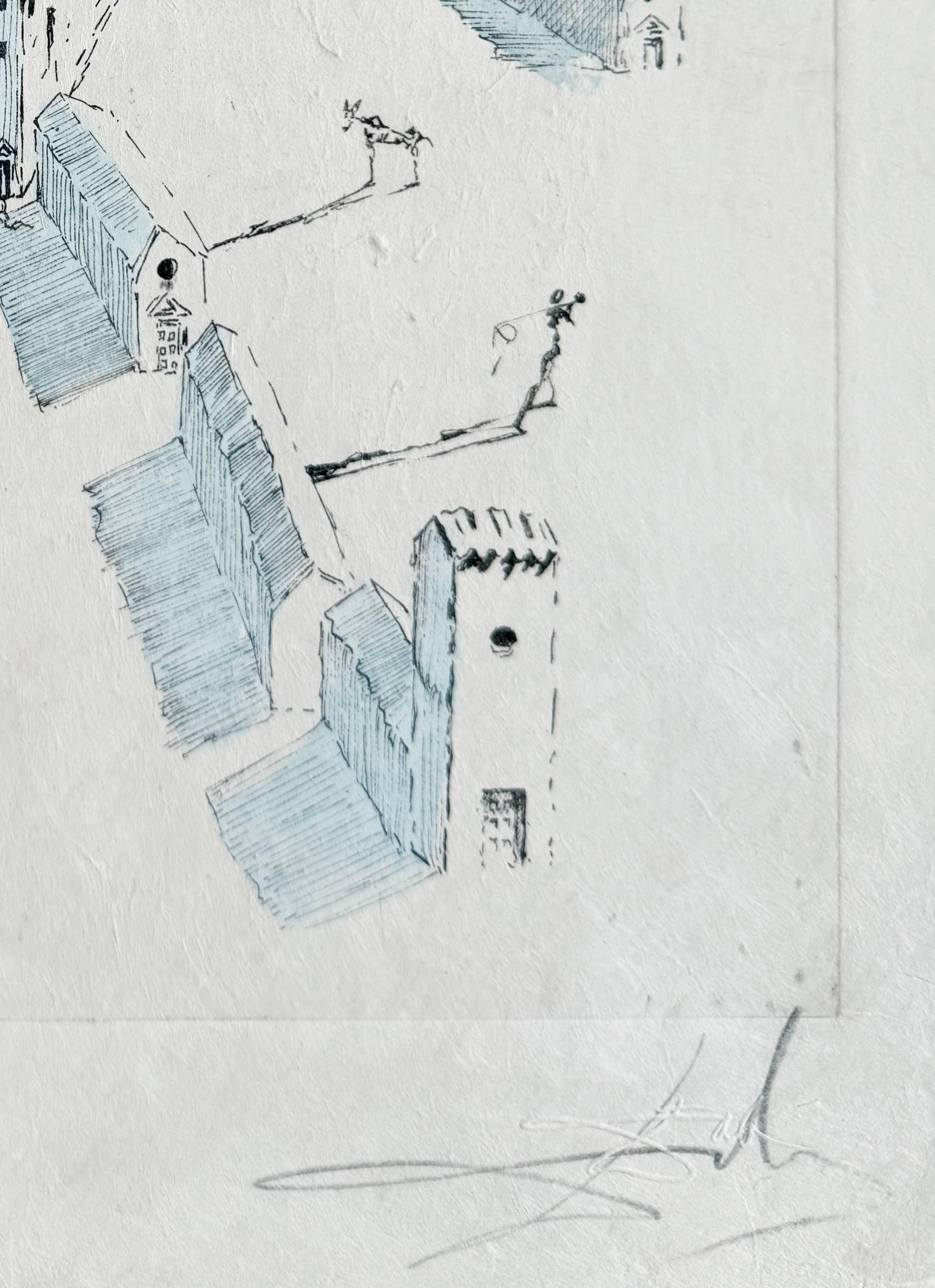 Salvador Dali (1904-1989) - Les Tranchées

Gravure de 1967.

Edition de 122/145 sur papier Japon.
Enrichi d'aquarelles.

Dimensions de l'œuvre : 38 x 28,5 cm

Éditeur : Graphik Europa Anstalt.

Référence : Michler/Löpsinger 192g.

L'œuvre est en