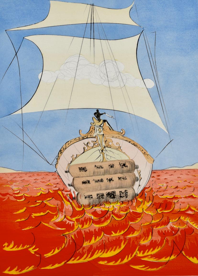 Figurative Print di Salvador Dalí - Levi (Dodici tribù di Israel)