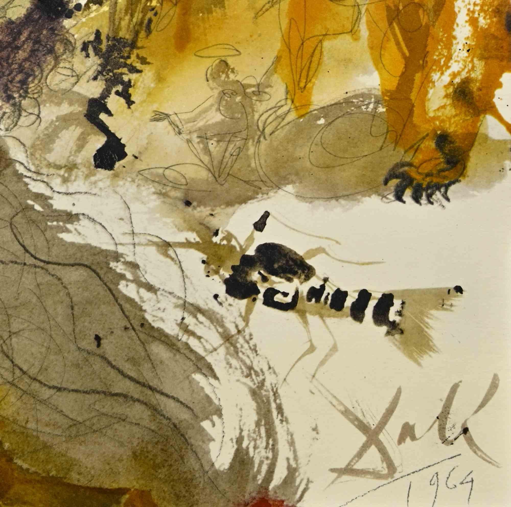 Leviatán - Litografía - 1964 - Print de Salvador Dalí