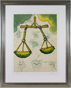 "Libra" original color lithograph from Signs of the Zodiac series by Dali 31/50