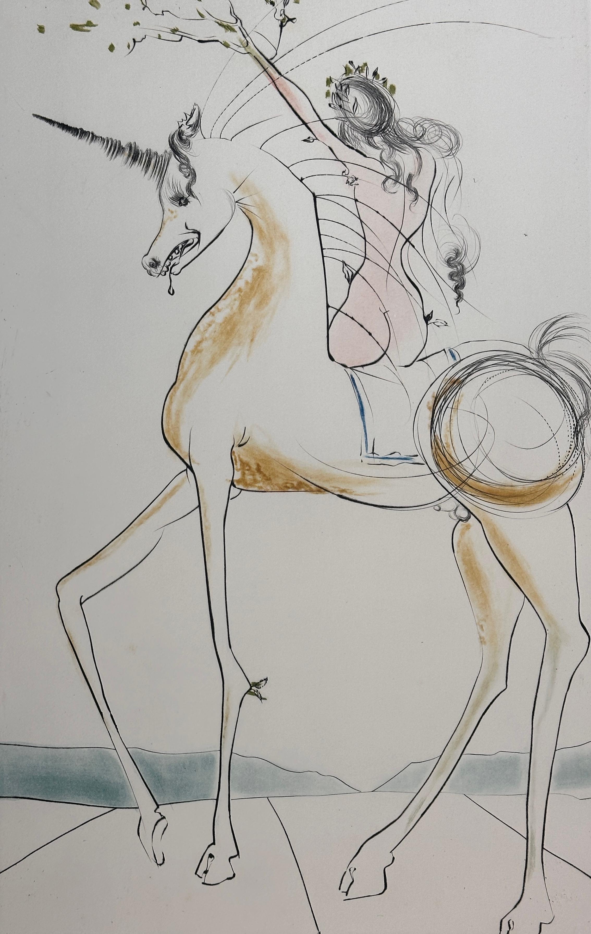 Licone und Gangaride – Print von Salvador Dalí