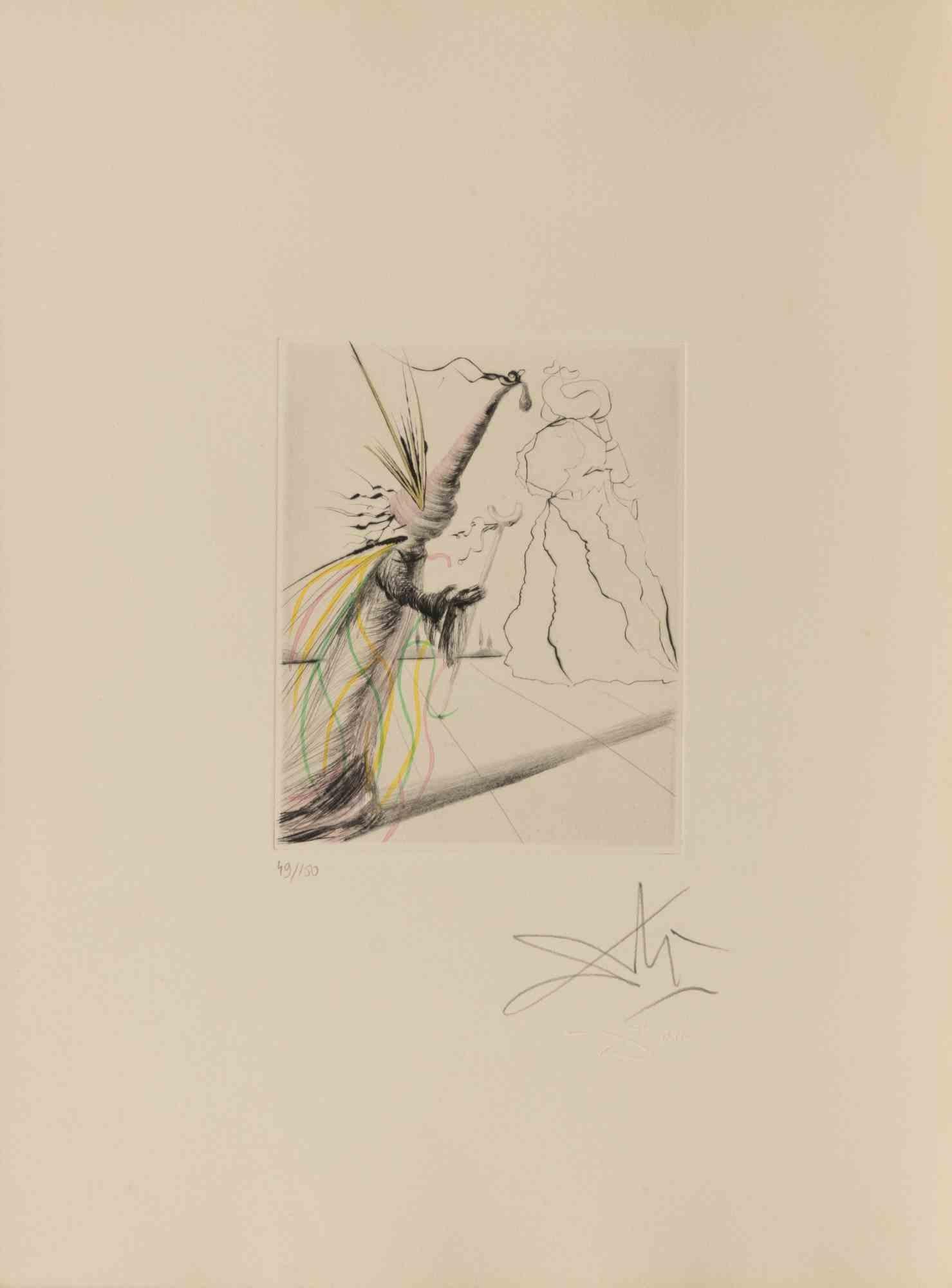 L'Illusioniste - Etching - 1960s