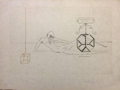L'Immortalitè Tetraedrique du cube - Original Lithograph by S. Dali - 1973