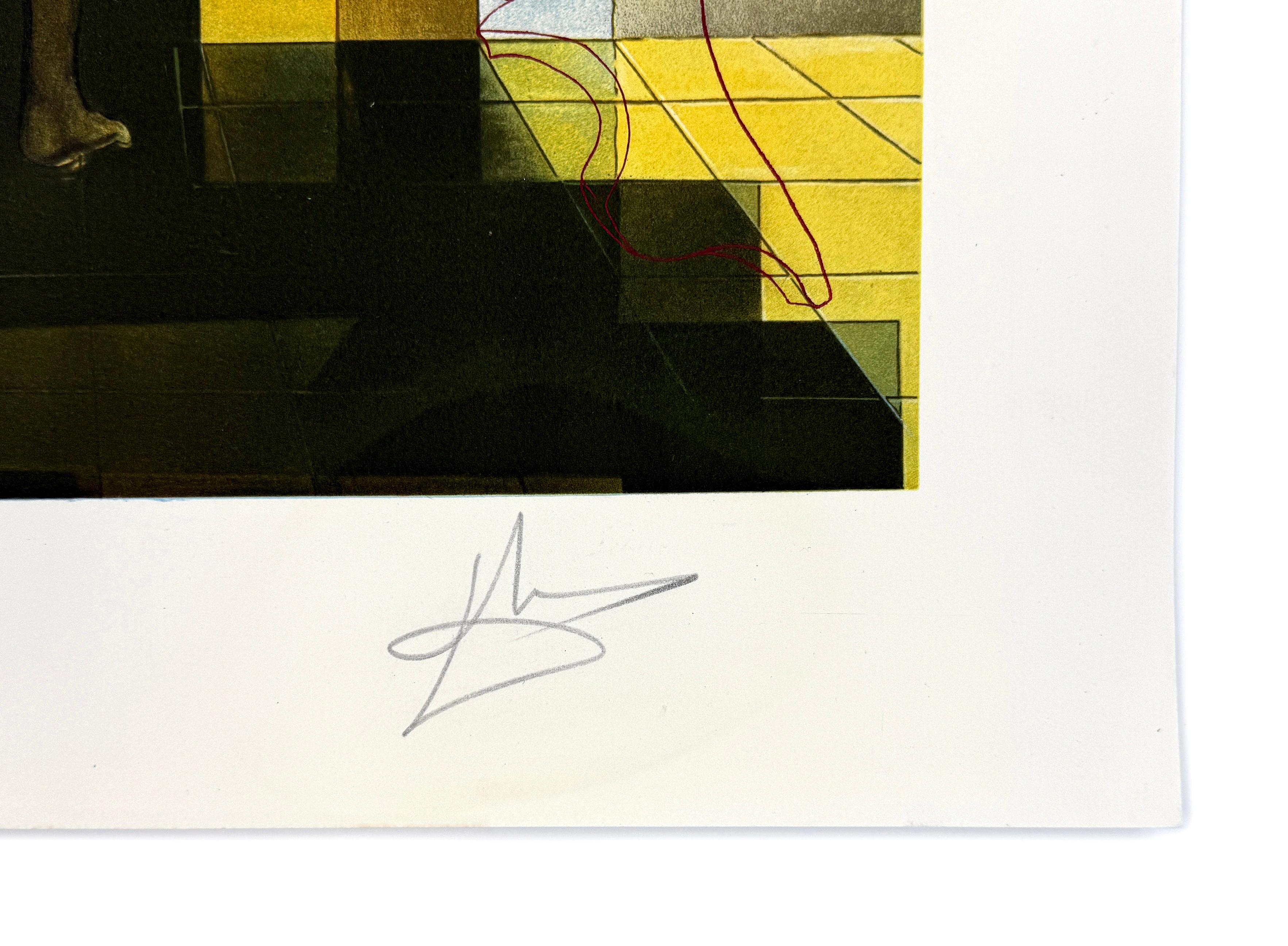 Lincoln In Dalivision (authenticated hand signed photolithograph) - Print by Salvador Dalí