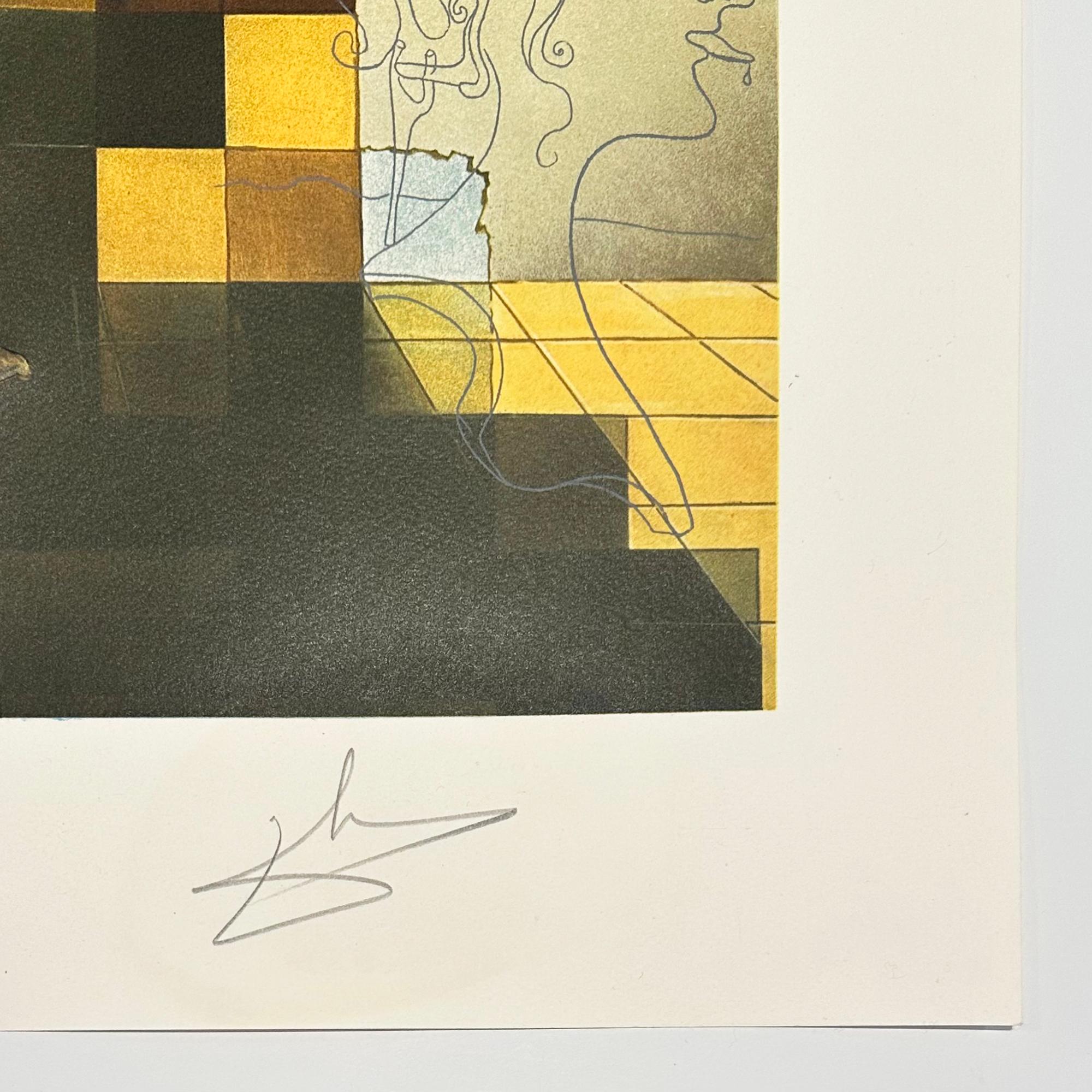 Lincoln in Dalivision - Surrealist Print by Salvador Dalí