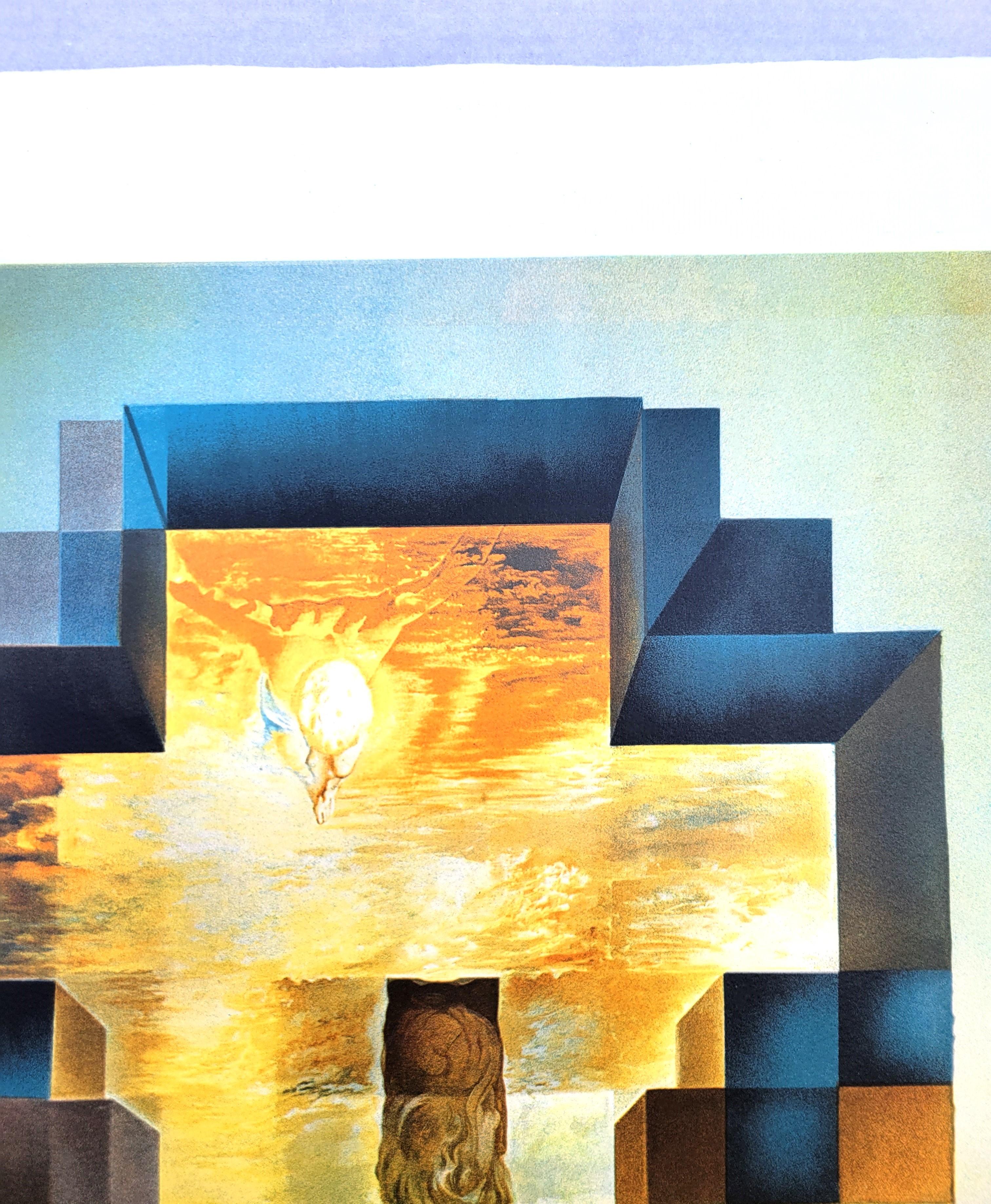 Lincoln in Dalívision /// Salvador Dalí Abraham Lincoln Surrealismus Lithographie im Angebot 9