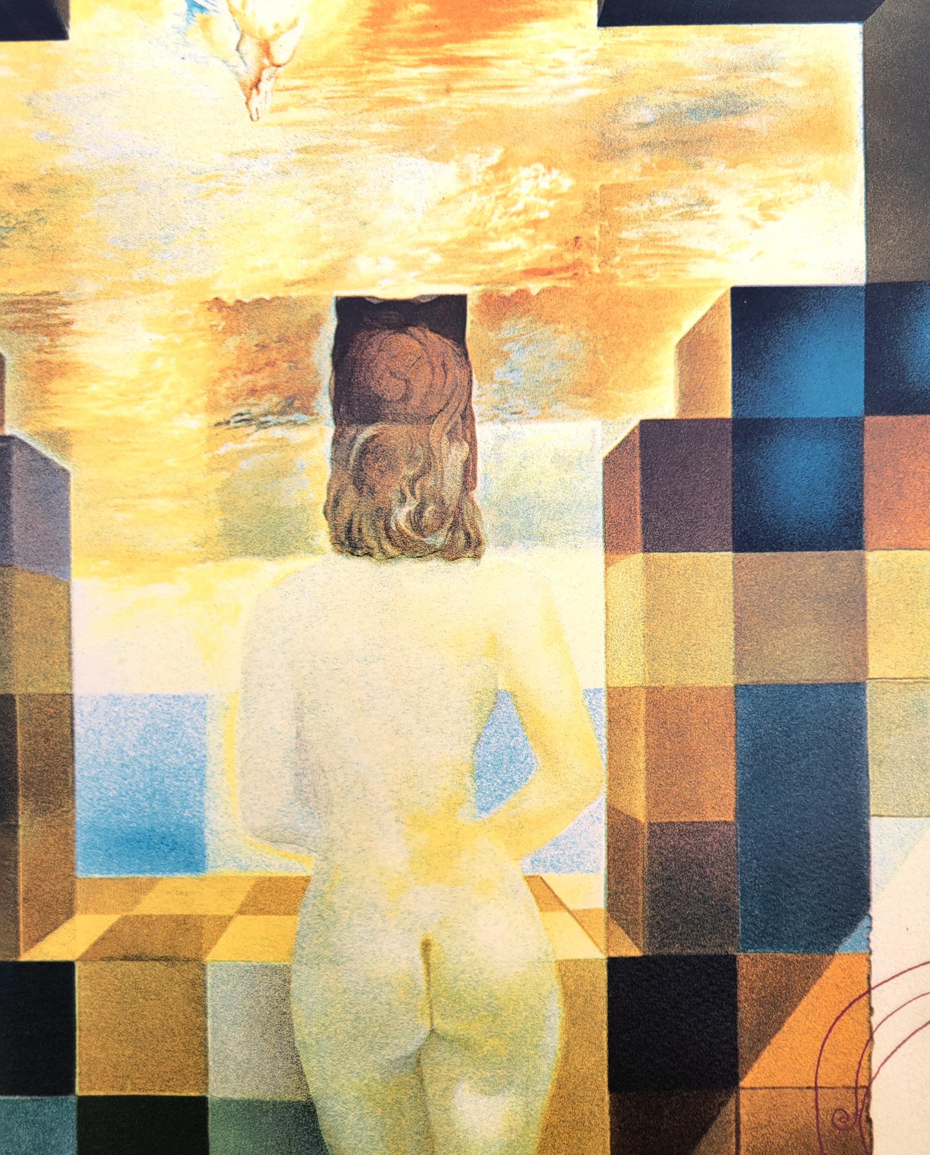 Lincoln in Dalívision /// Salvador Dalí Abraham Lincoln Surrealismus Lithographie im Angebot 11