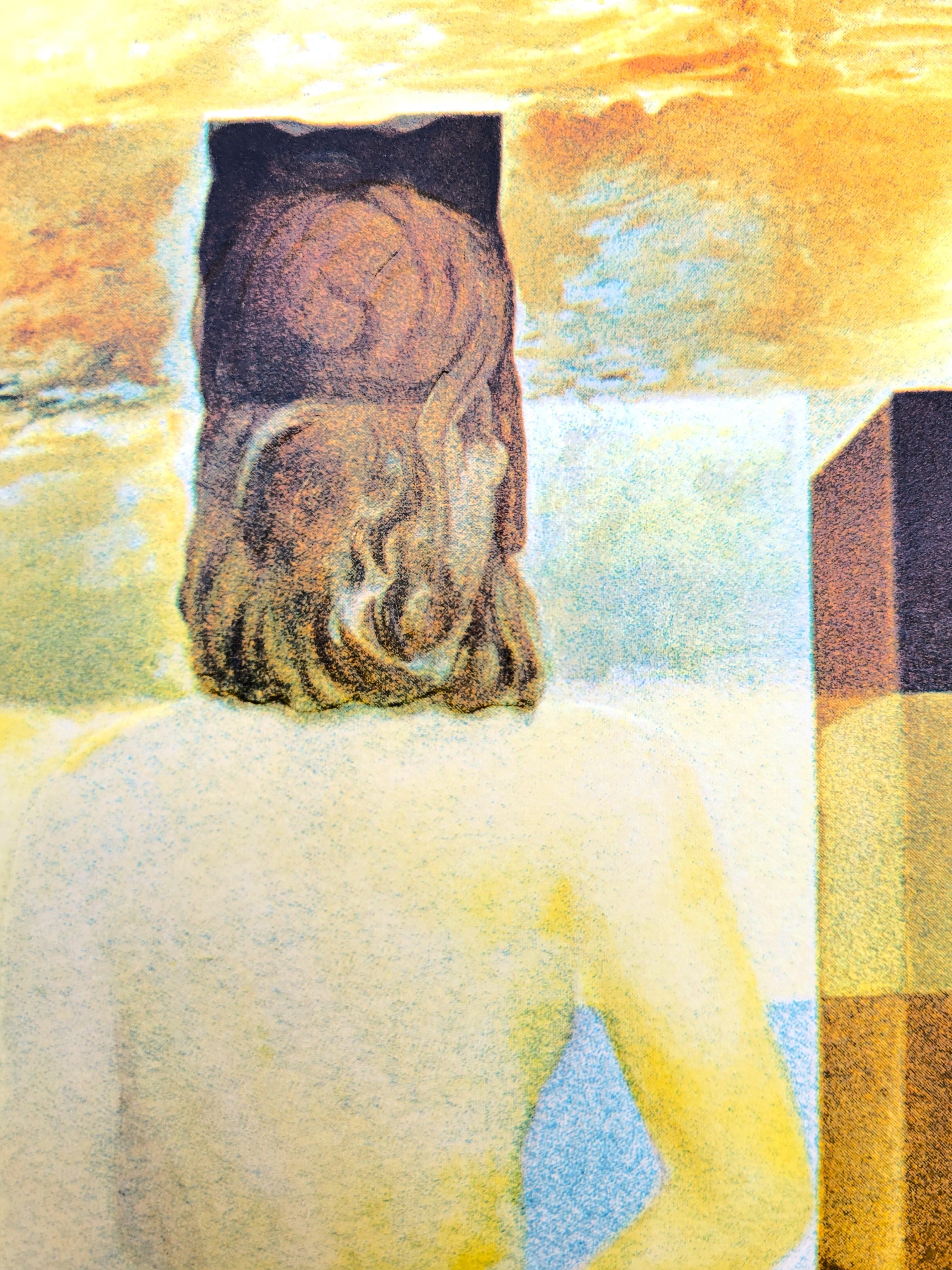 Lincoln in Dalívision /// Salvador Dalí Abraham Lincoln Surrealismus Lithographie im Angebot 12