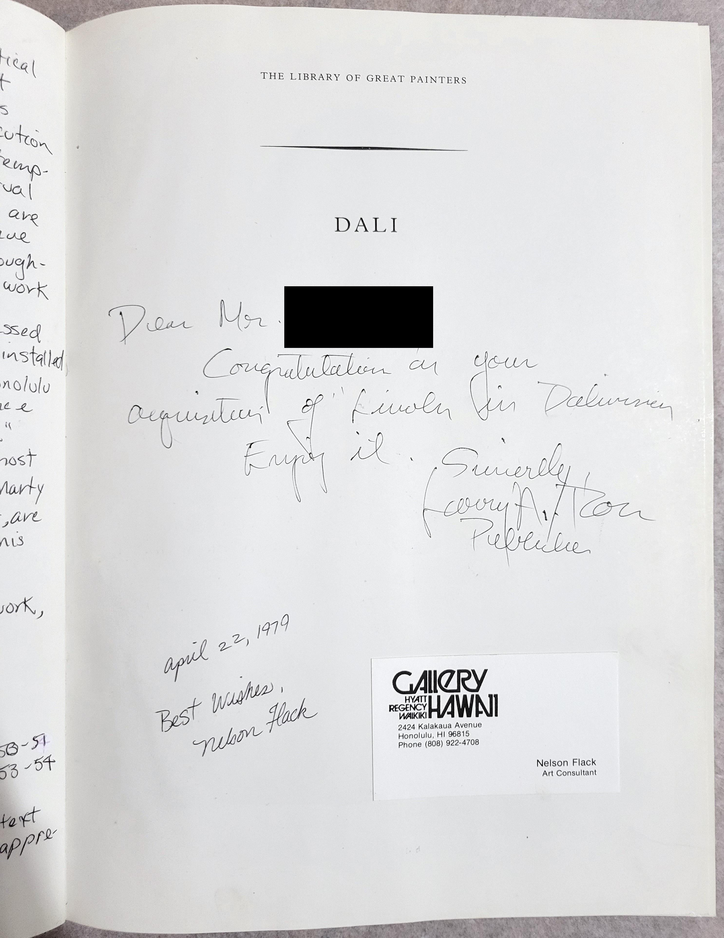 Lincoln in Dalívision /// Salvador Dalí Abraham Lincoln Surrealismus Lithographie im Angebot 19