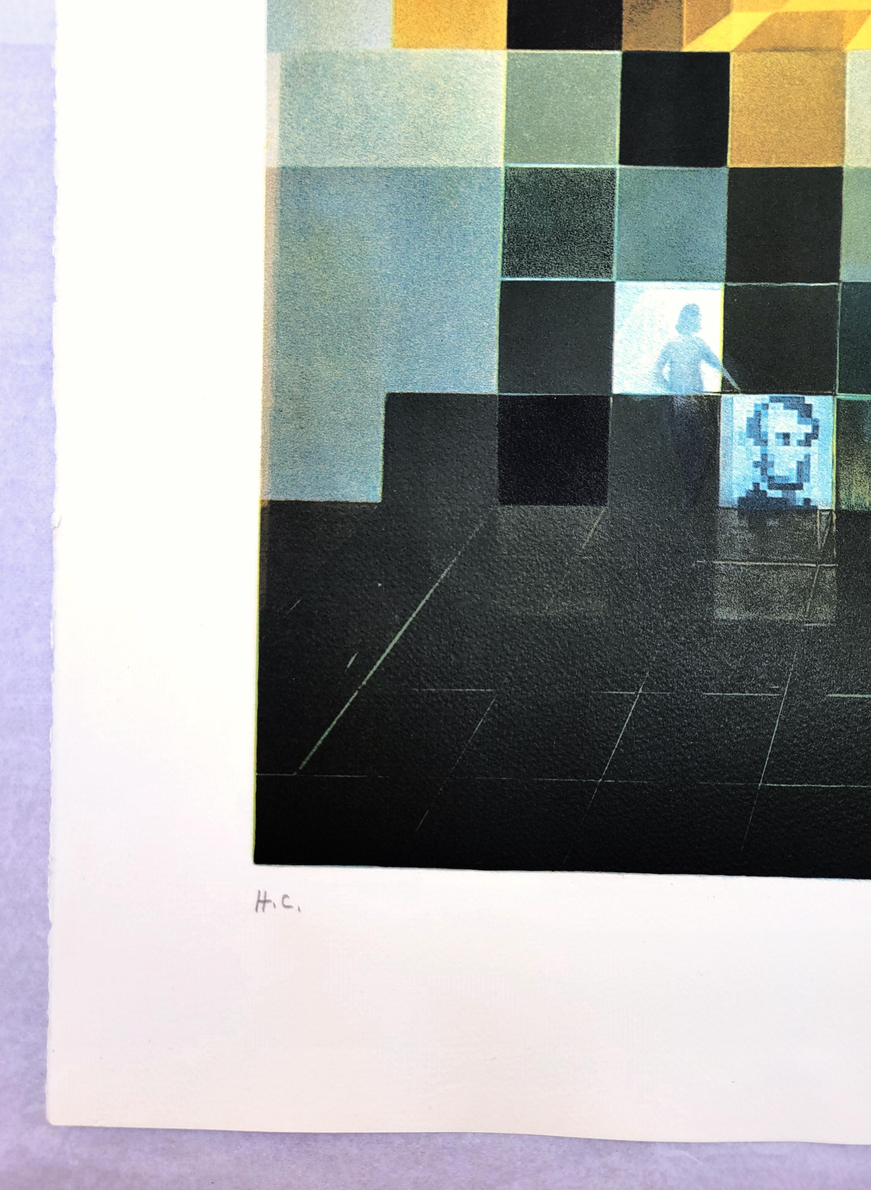 Lincoln in Dalívision /// Salvador Dalí Abraham Lincoln Surrealismus Lithographie im Angebot 4