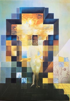 Lincoln en Dalívisión /// Salvador Dalí Abraham Lincoln Surrealismo Litografía