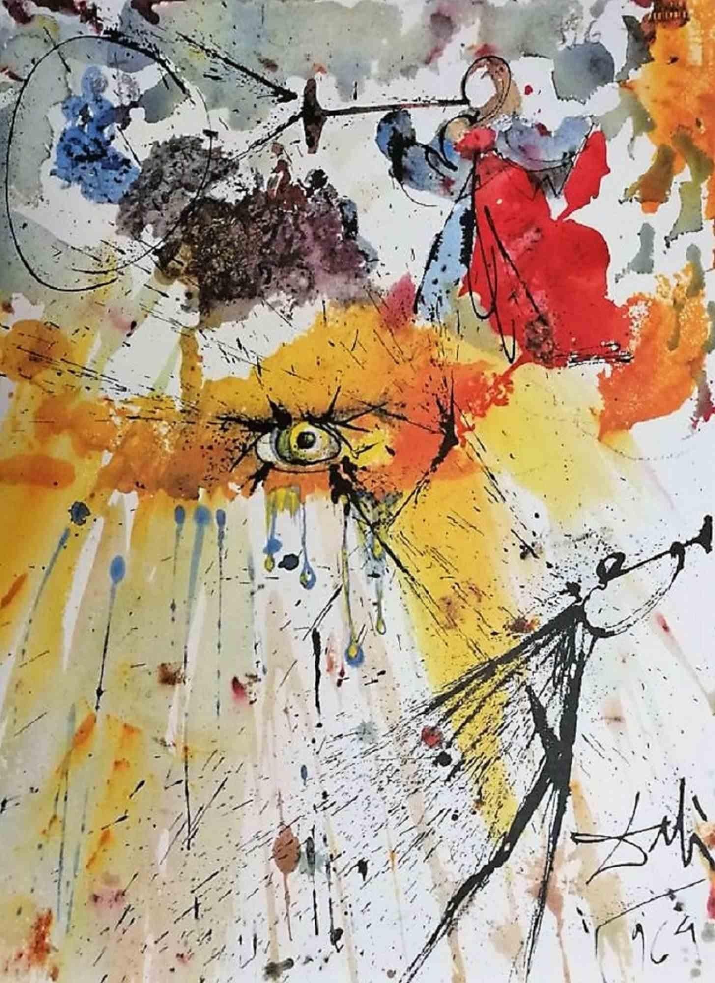 Salvador Dalí Figurative Print - Liturgia Poenitentiae - Lithograph  - 1964