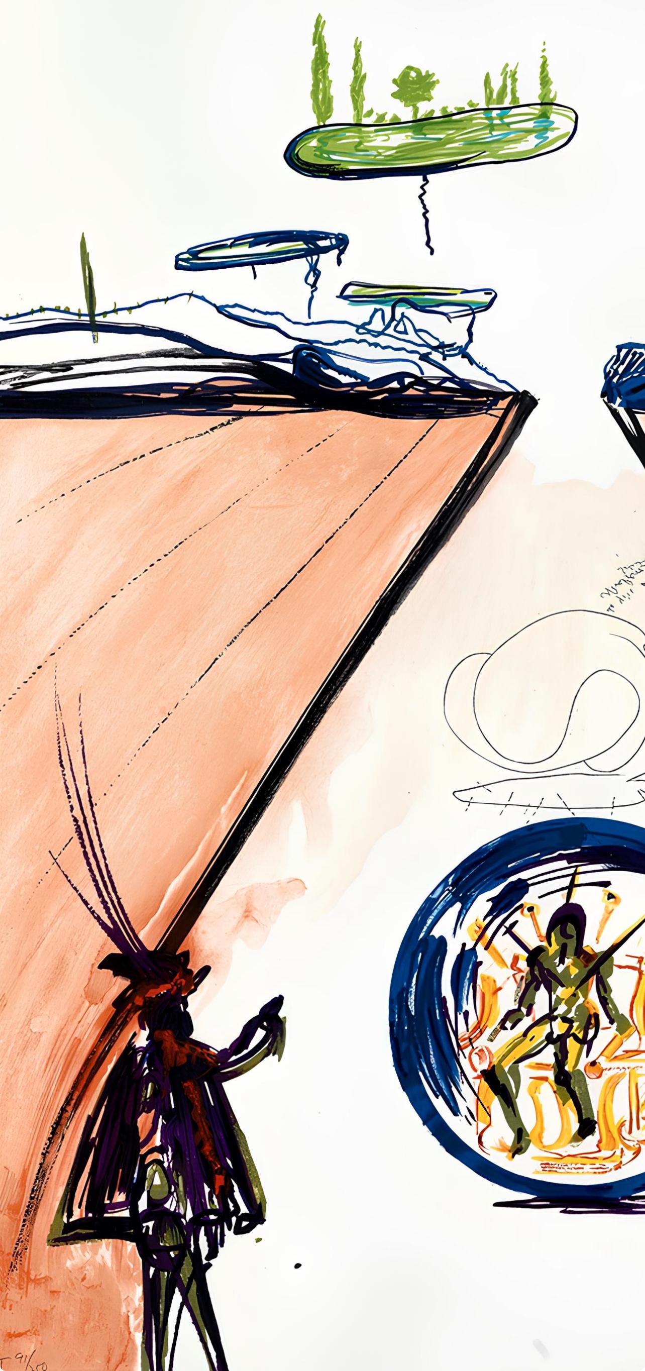 Locomoción paradisíaca intrauterina (Michler/Löpsinger 822-831; Field 75-13) - Print Surrealista de Salvador Dalí