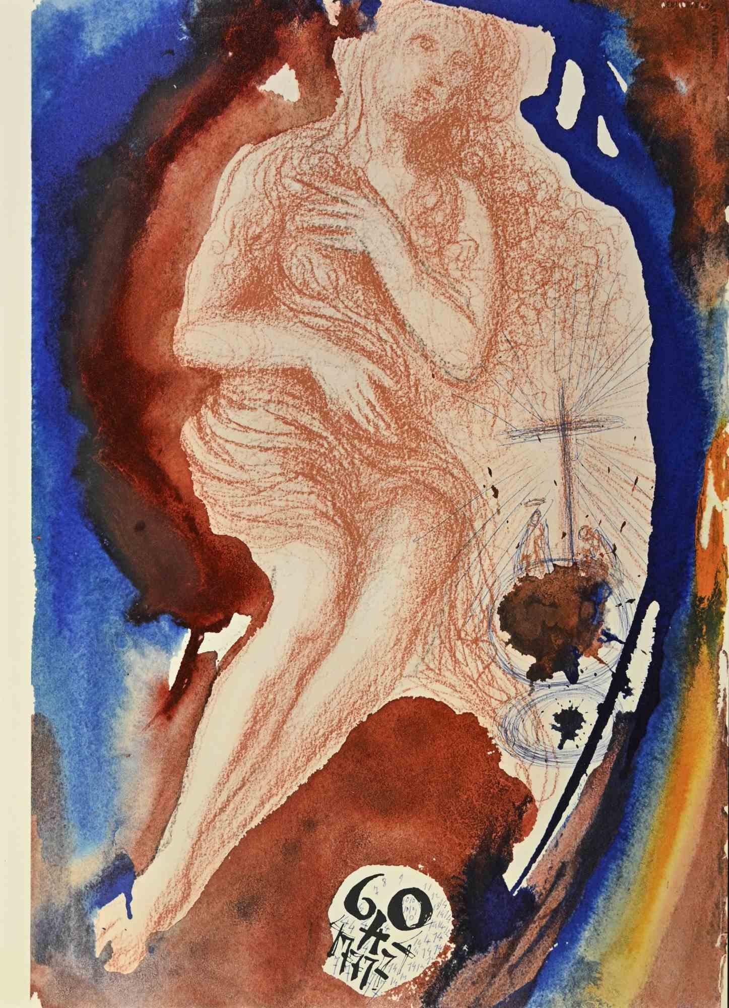 Salvador Dalí Print – Breite Salzstatue in eine Salzstatue umgewandelt – Lithographie – 1964