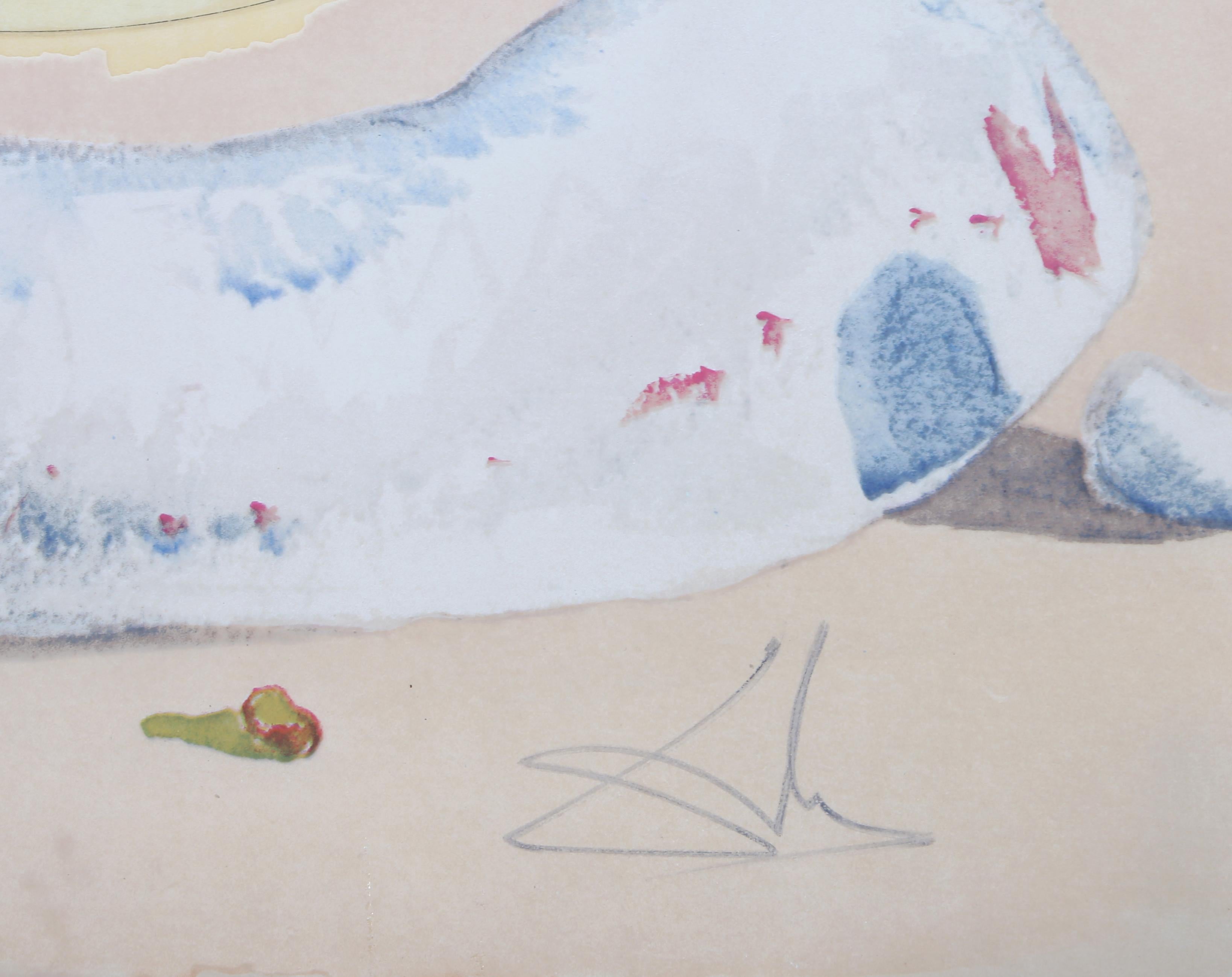 L'Ouraboros, surrealistische Lithographie auf Pergament von Salvador Dali im Angebot 1