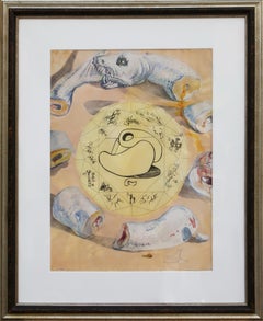 L'Ouraboros, lithographie sur parchemin de Salvador Dali