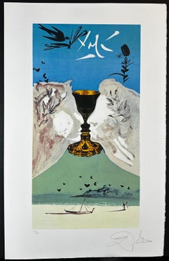 Vintage Lyle Stuart Tarot Prints Ace of Cups