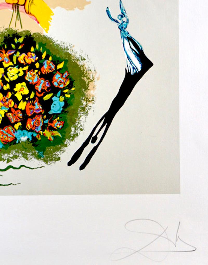 Magischer Schmetterling & The Dream Apparition of The Rose – Print von Salvador Dalí