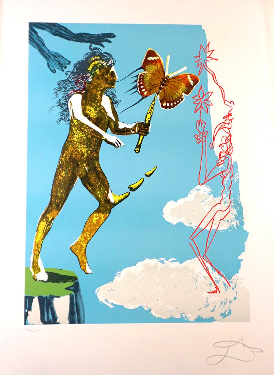 salvador dali magic butterfly and the dream