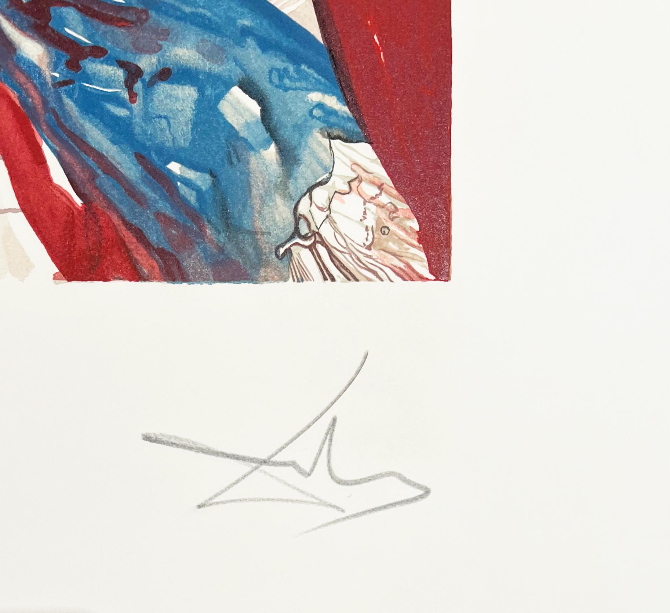 Mais ô belle Dionée..., from L'art d'aimer - Beige Figurative Print by Salvador Dalí