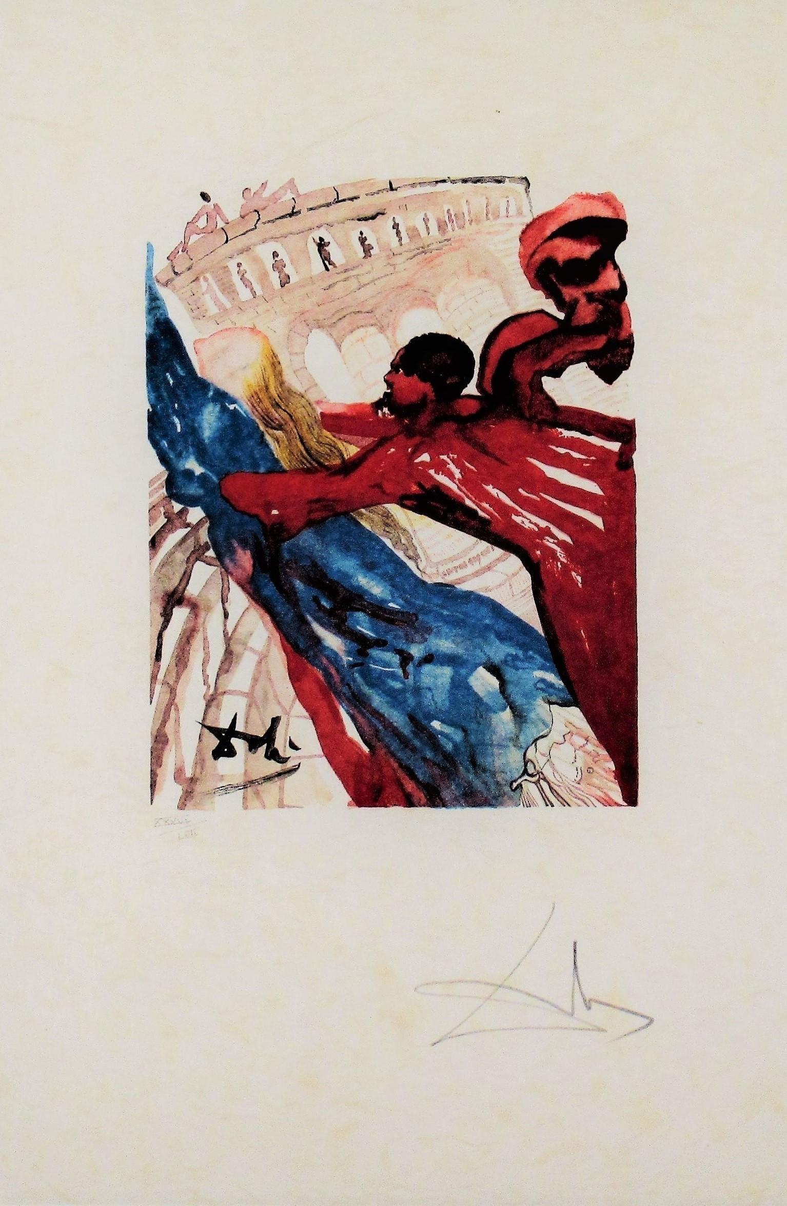 „Mais O Belle Dionee“ aus der Serie „lArt d'Aimer d'Ovide“ – Print von Salvador Dalí