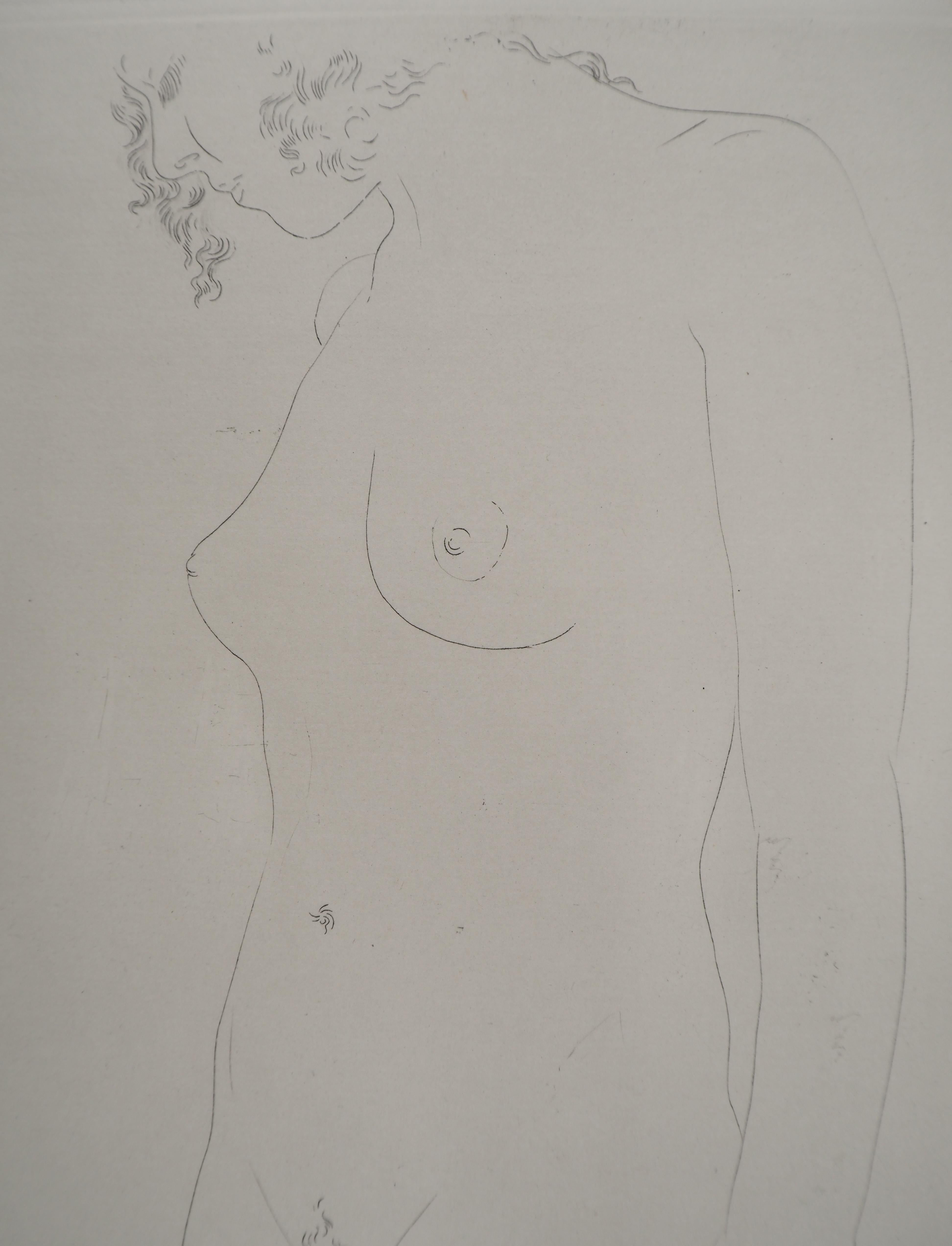 Salvador Dali
Dreaming Nude, 1975

Original etching 
Signed in pencil 
Limited to 100 copies (Here numbered 52)
On Arches vellum 32.5 x 25 cm (c. 12.7 x 9.8 in)

REFERENCES :
- Catalog raisonne Field #34-2
- Catalog raisonne Michler & Lopsinger