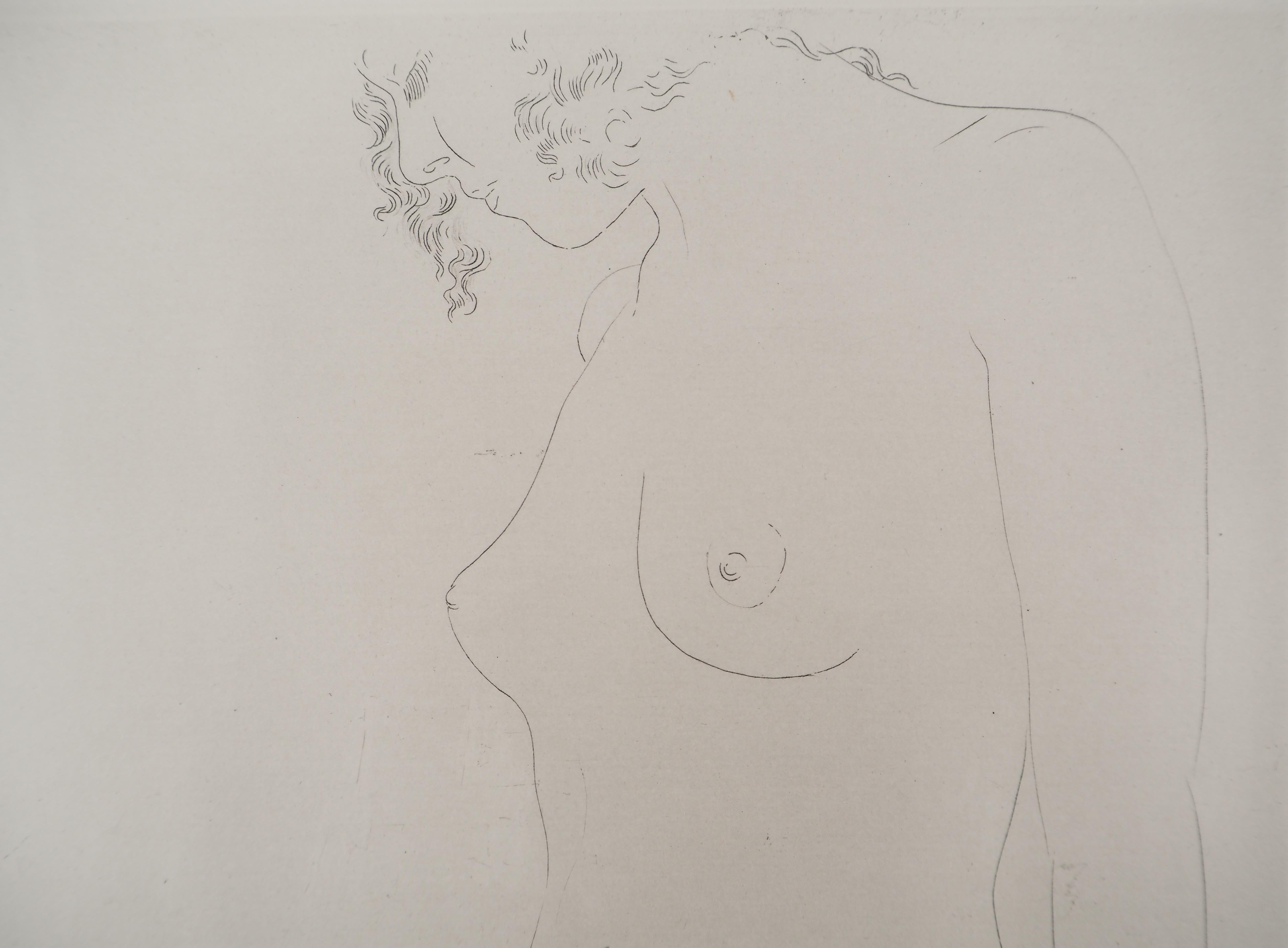Maldoror : Dreaming Nude - Original etching, HANDSIGNED, 1975 (Field #34-2) For Sale 1