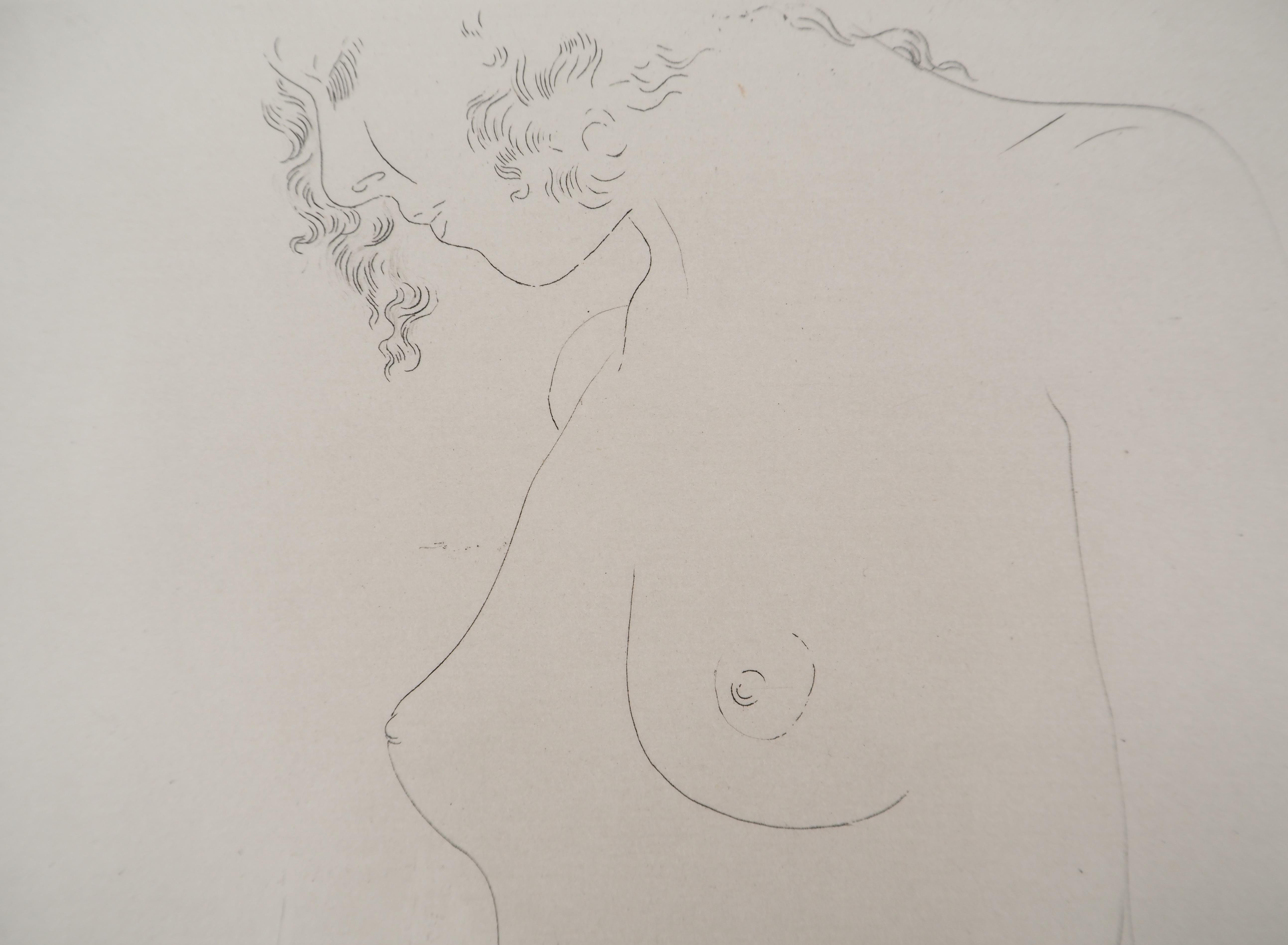 Maldoror : Dreaming Nude - Original etching, HANDSIGNED, 1975 (Field #34-2) For Sale 4