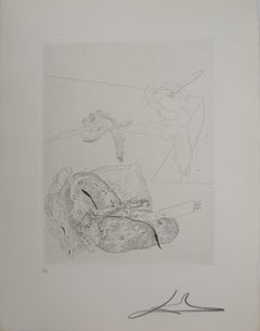 Maldoror : Molt Clock, Time Sleeping - Original etching, HANDSIGNED