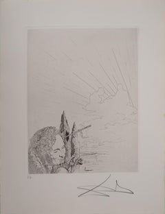 Vintage Maldoror : Surrealist Gala in Love - Original etching, HANDSIGNED, 1975