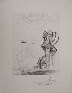 Maldoror : Surrealist Lovers - Original etching, HANDSIGNED, 1975 #Field #34-2
