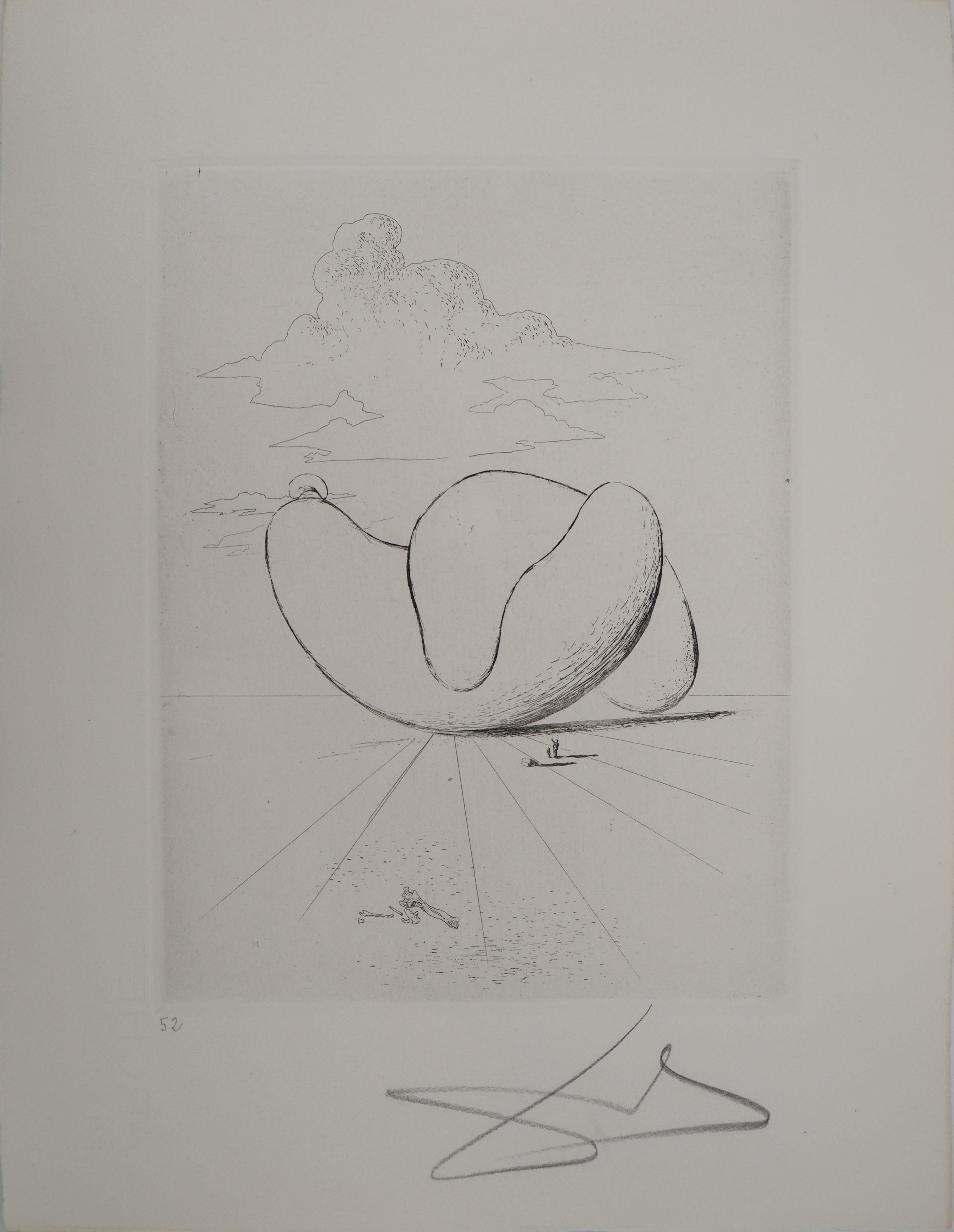Maldoror : The Surrealist Ying and Yang - Original etching, HANDSIGNED, 1975 For Sale 4