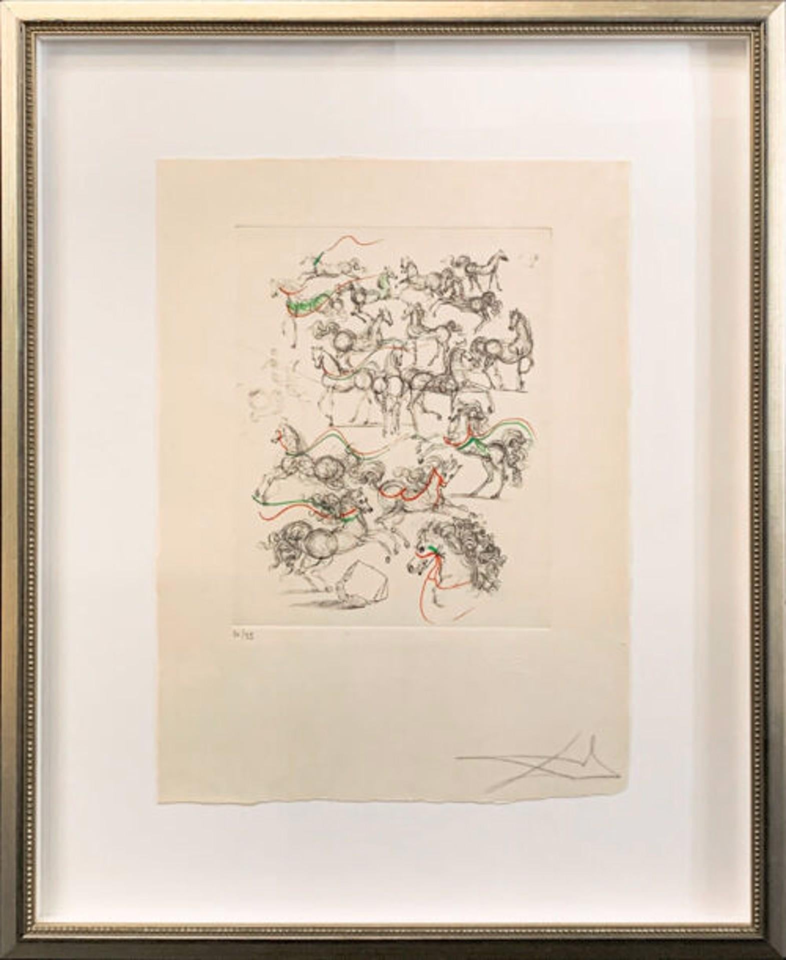 Figurative Print Salvador Dalí - Mao Tse-Toung : Les Petits Chevaux, publié en 1967