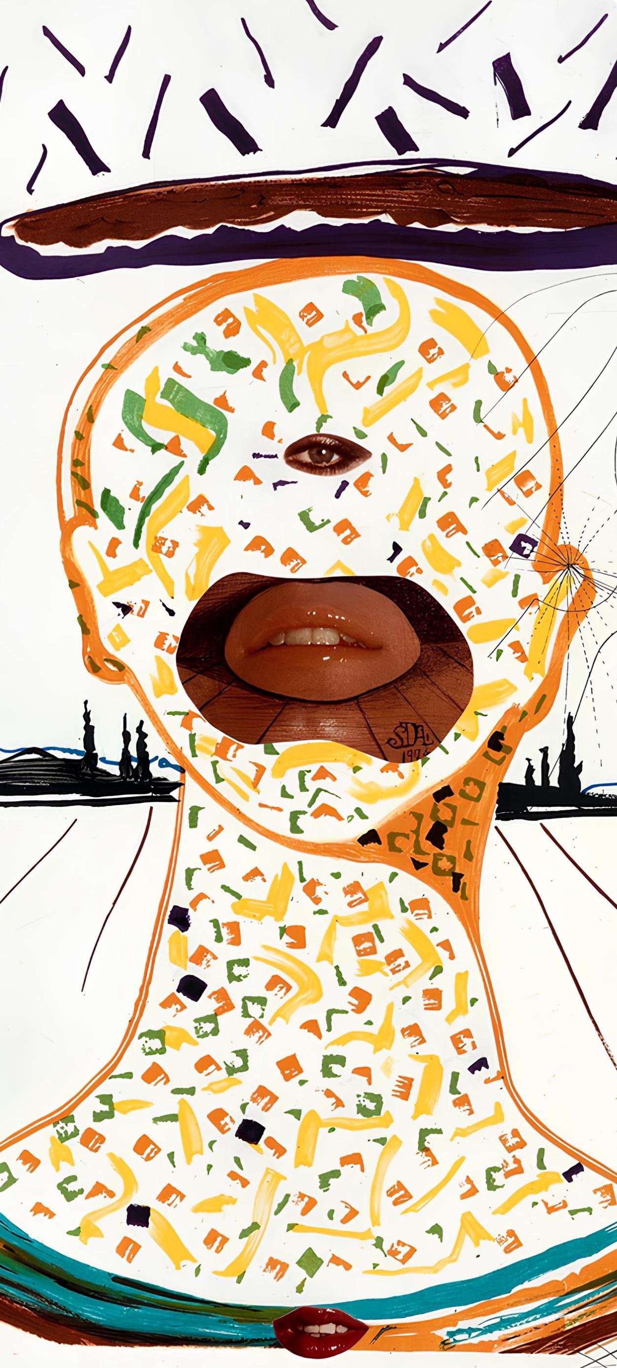Maquillage cyclopéen (Michler/Löpsinger 822-831; Field 75-13) - Print de Salvador Dalí