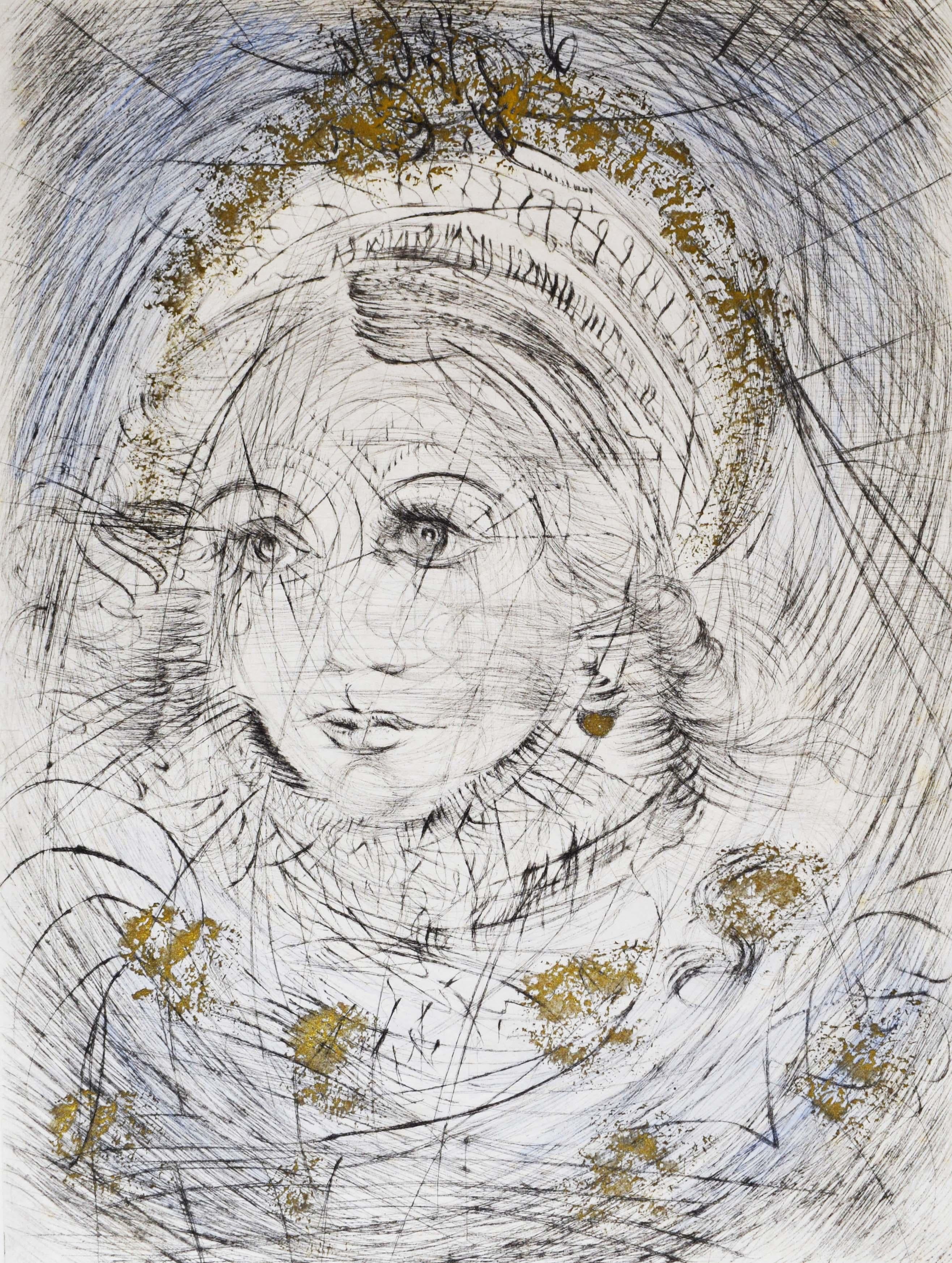 Figurative Print Salvador Dalí - Marguerite, tirée de Faust (Nuit de Walpurgis) - Surréalisme espagnol