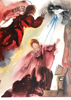 Mariae Annunciatae - Original Lithograph by S. Dalì - 1964 