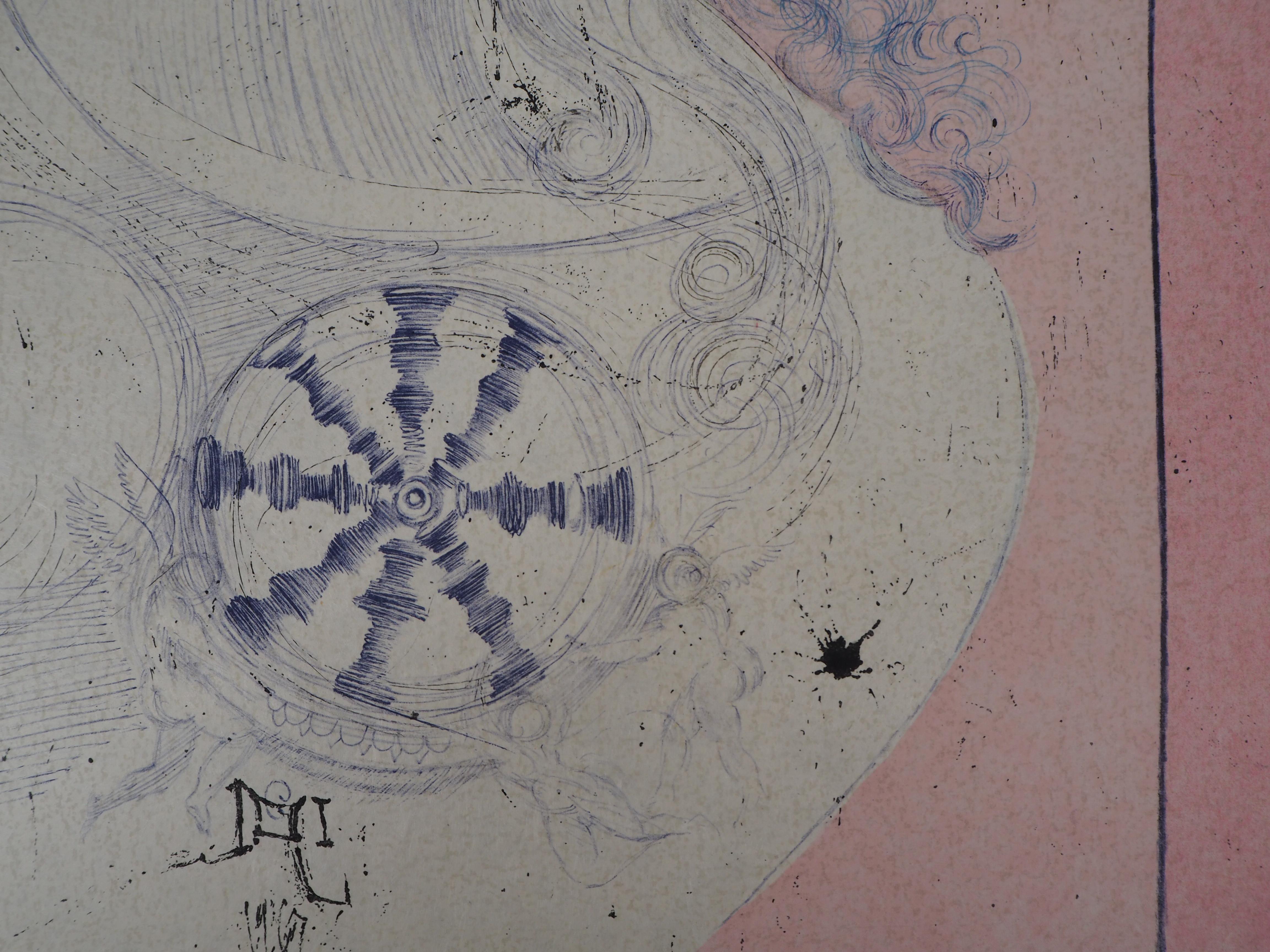 Marquis de Sade : As Pure as Her Heart - Handsigned lithograph - Surrealist Print by Salvador Dalí