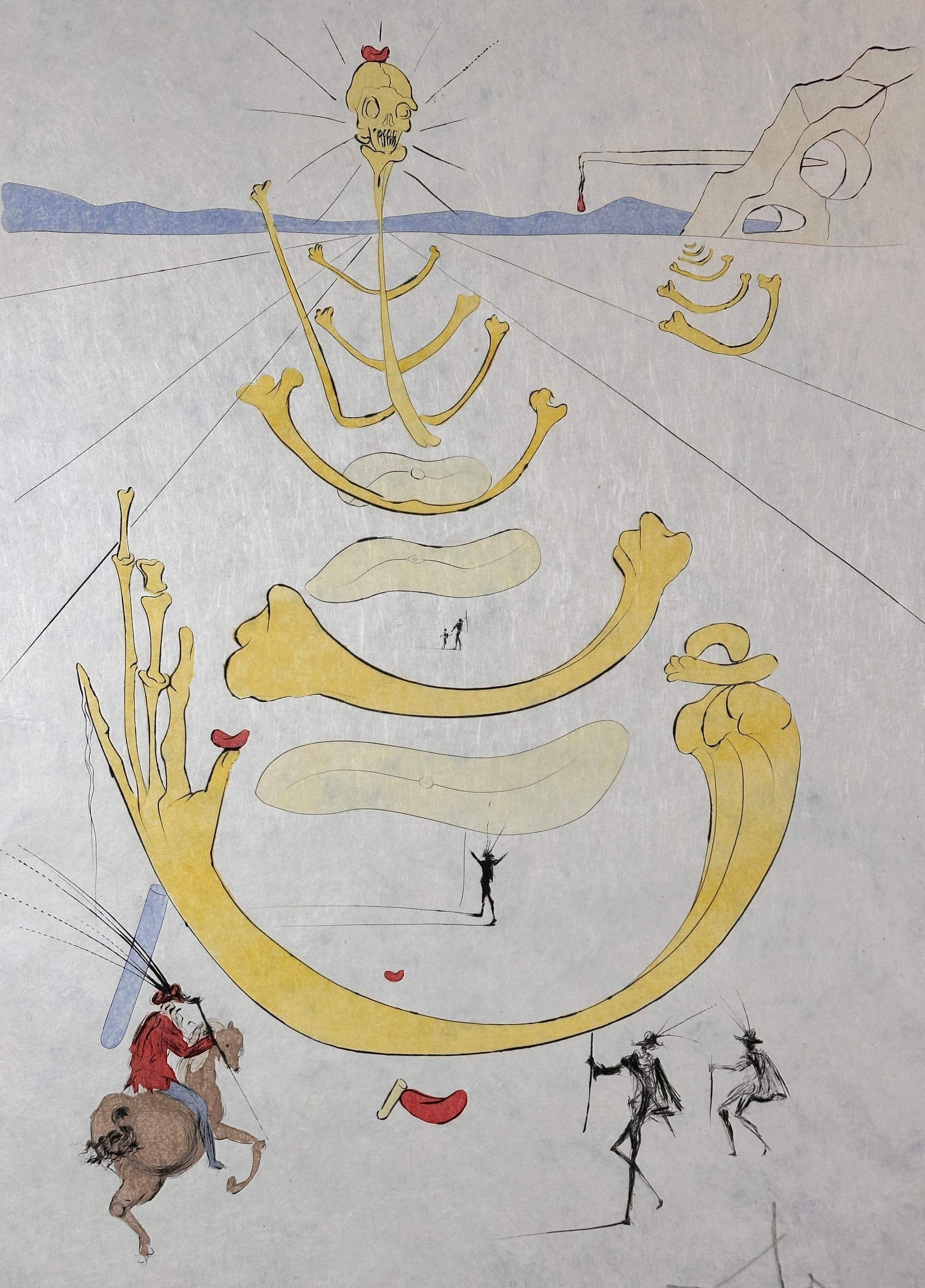 Masque de la Mort - Print by Salvador Dalí