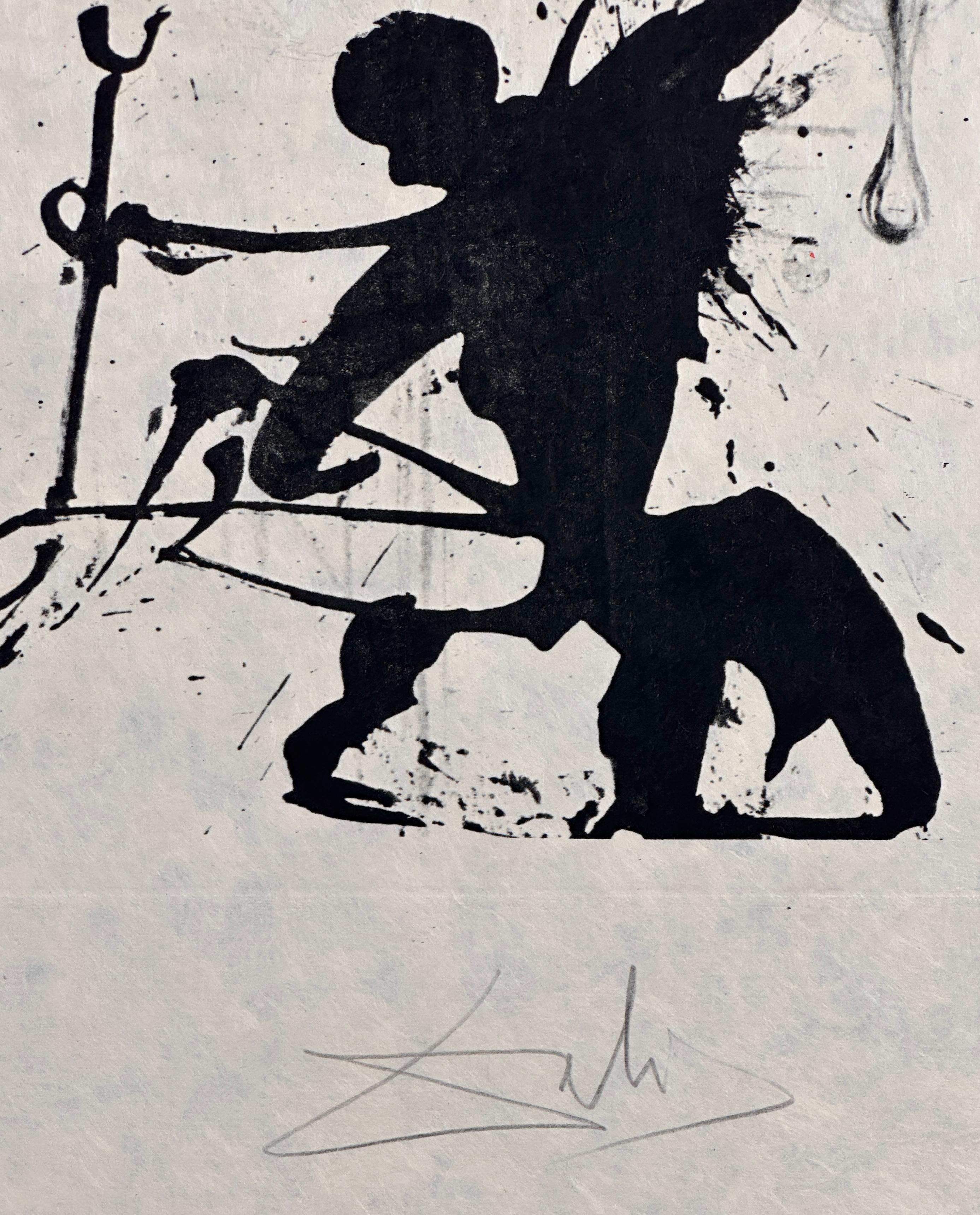 Memories of Surrealism Angel of Dada Surrealism - Surrealist Print by Salvador Dalí