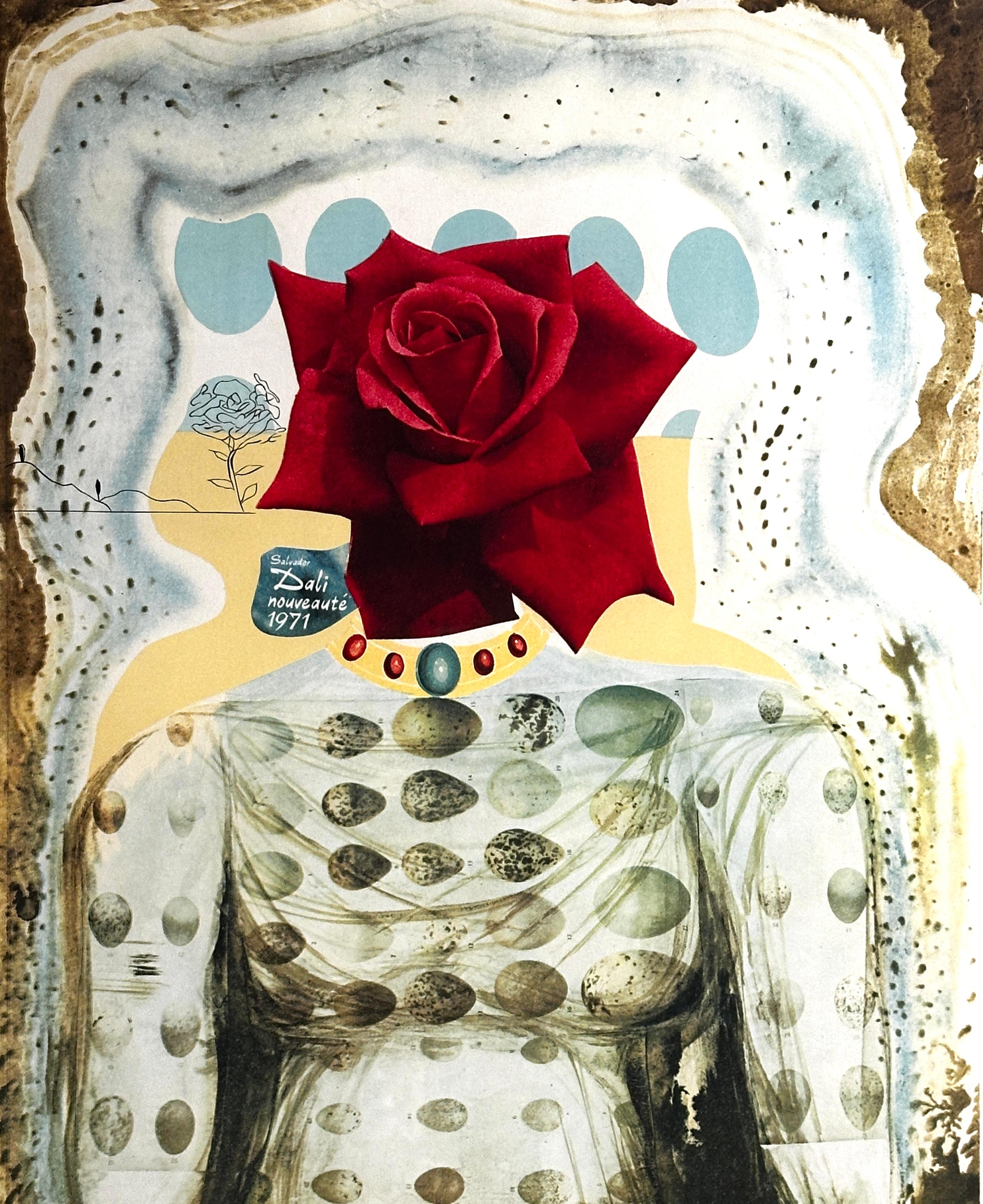 Memories of Surrealism Surrealist Flower Girl - Beige Print by Salvador Dalí
