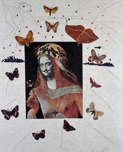 Memories of Surrealism Surrealist Portrait of Dali Surrounded by Butterflies